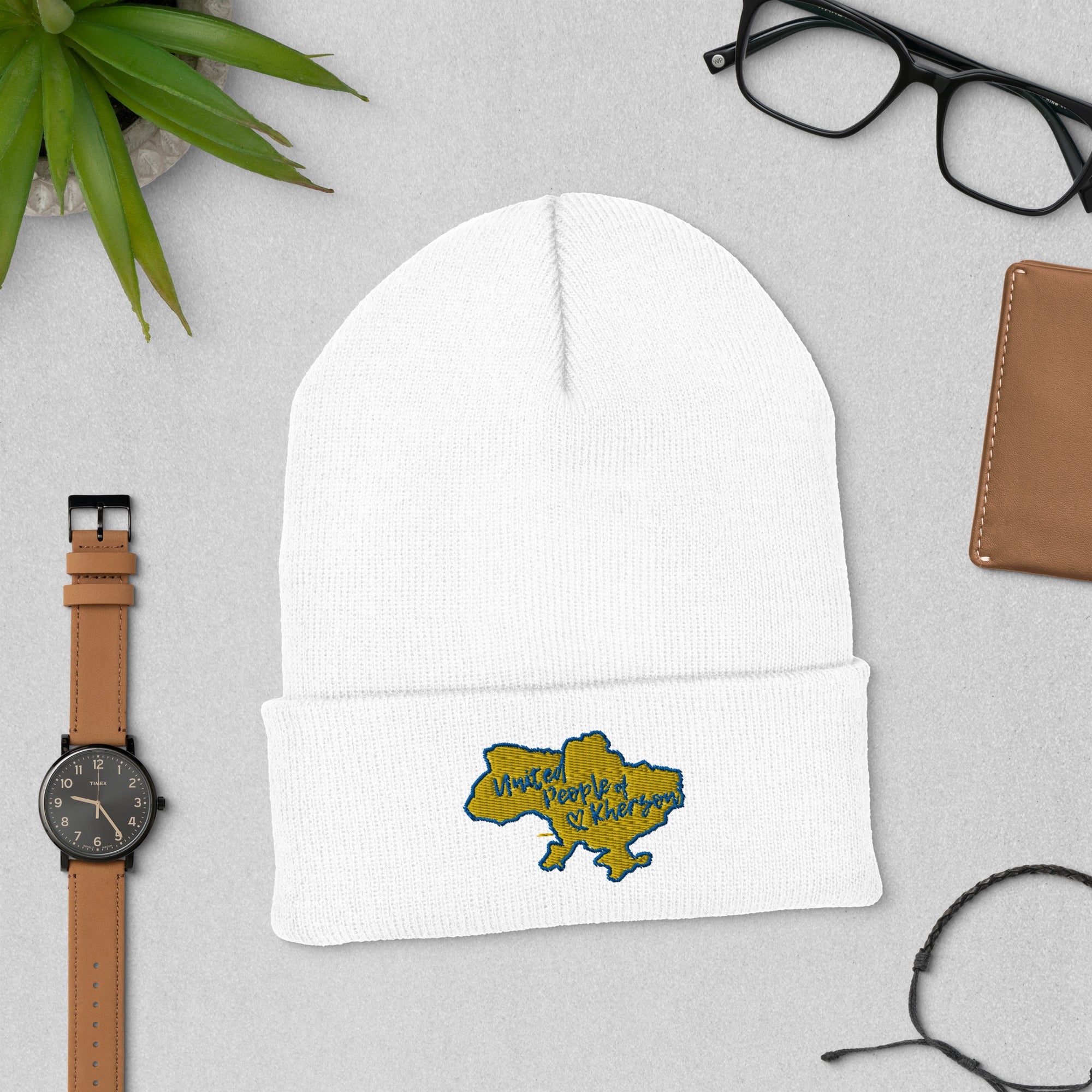 Cuffed Beanie "United people of Kherson"