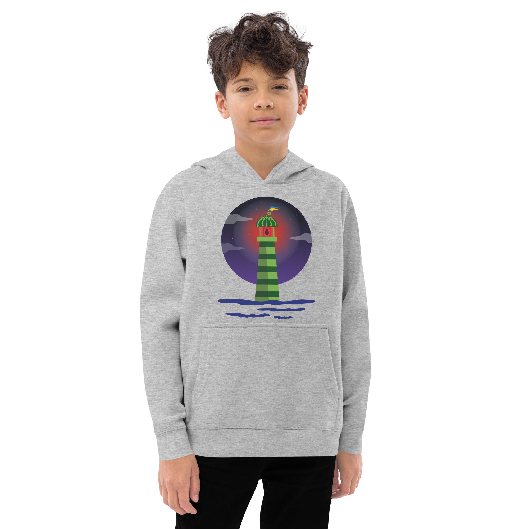 Kids fleece hoodie "Lighthouse"