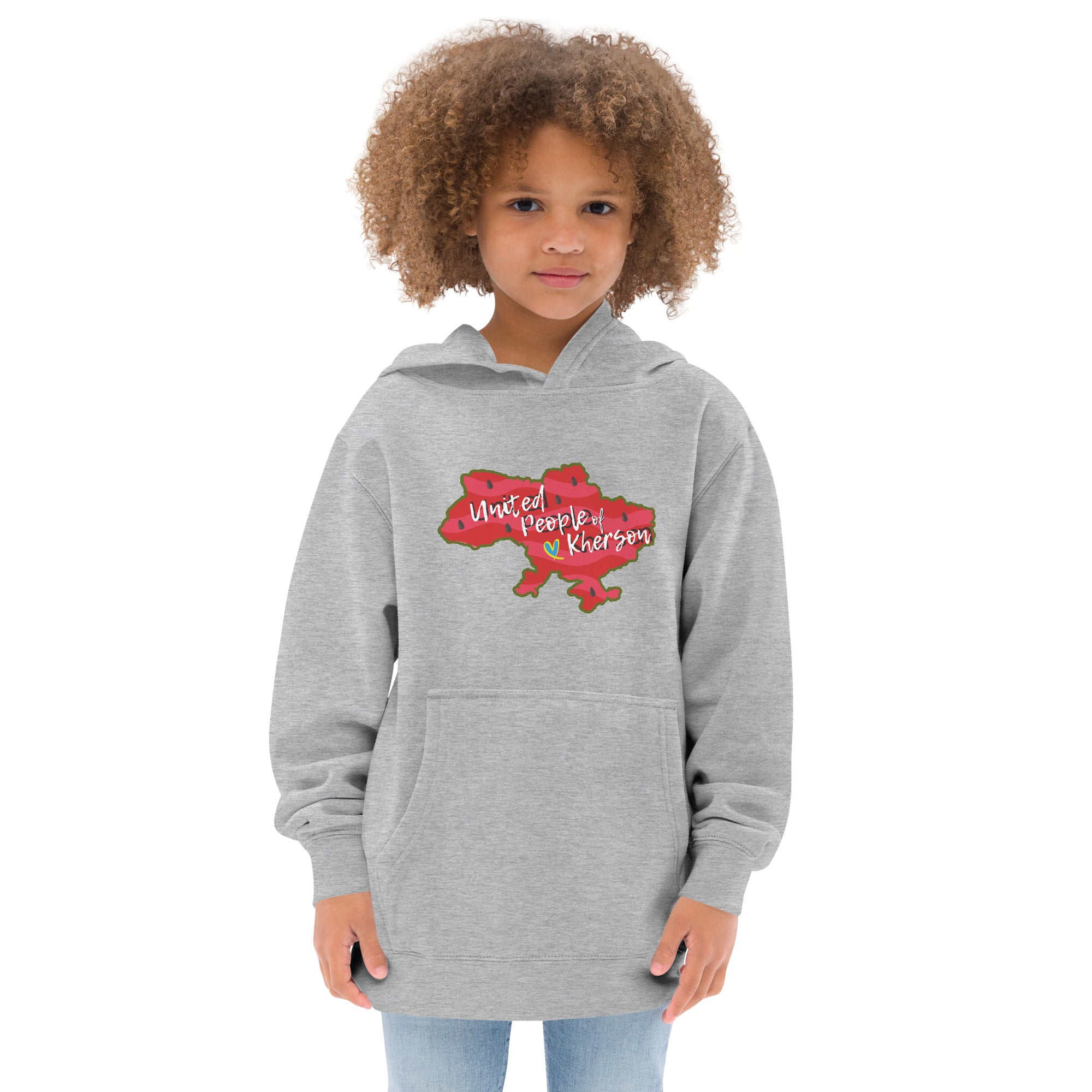 Kids fleece hoodie "United people of Kherson"