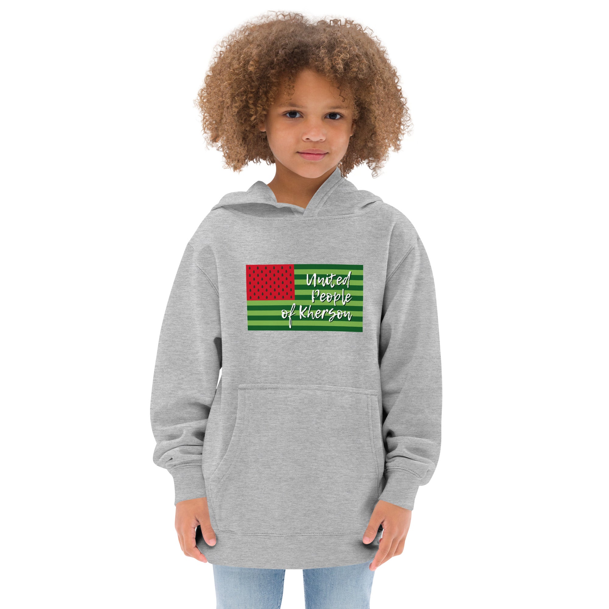 Kids fleece hoodie "United people of Kherson"