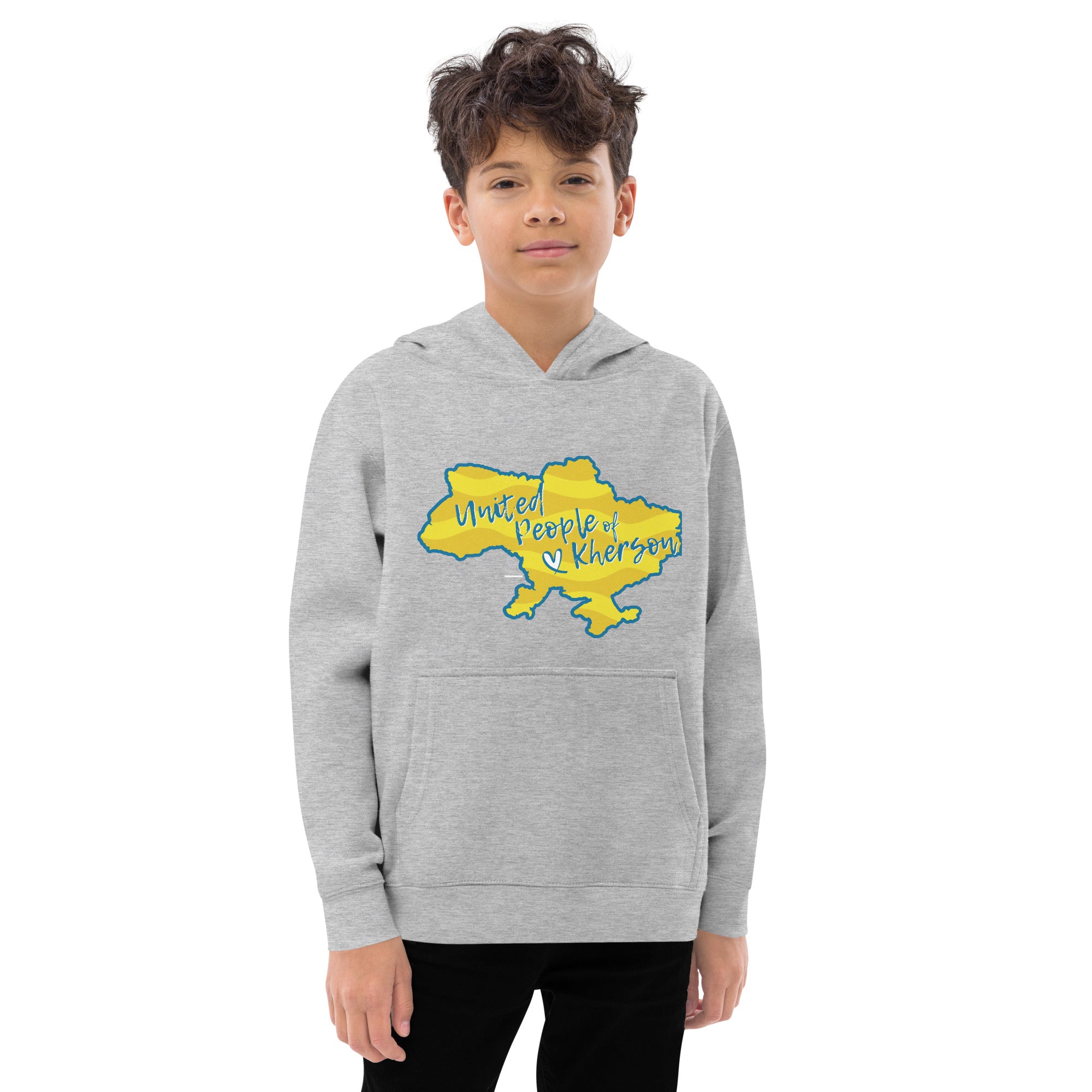 Kids fleece hoodie "United people of Kherson"