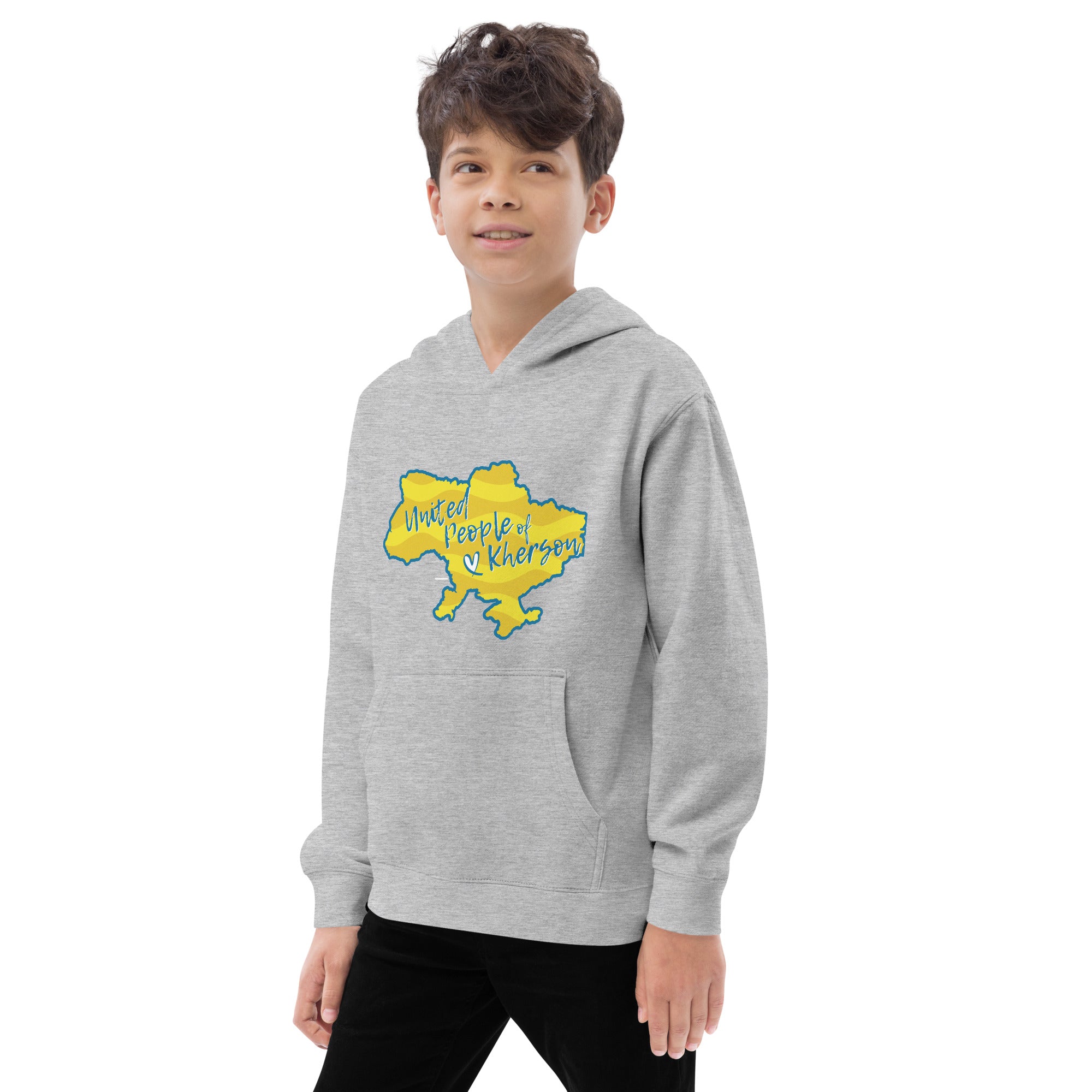 Kids fleece hoodie "United people of Kherson"