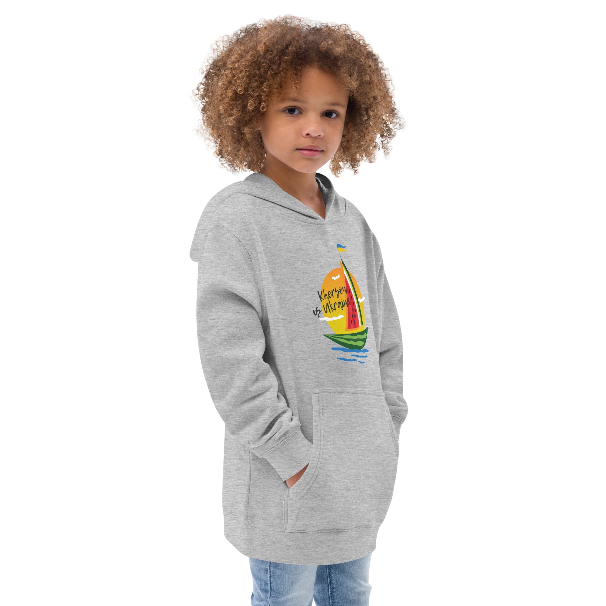 Kids fleece hoodie "Sail"