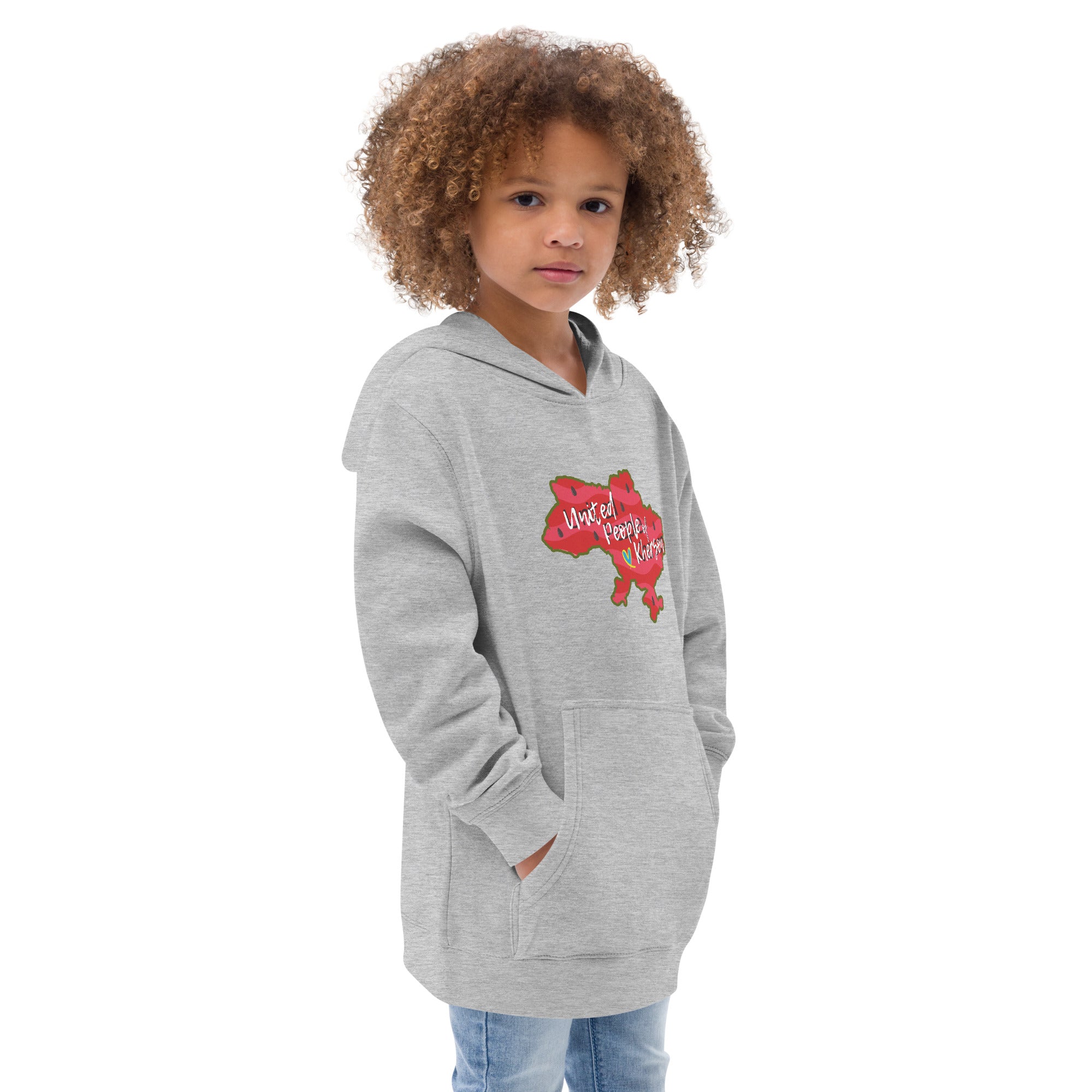 Kids fleece hoodie "United people of Kherson"