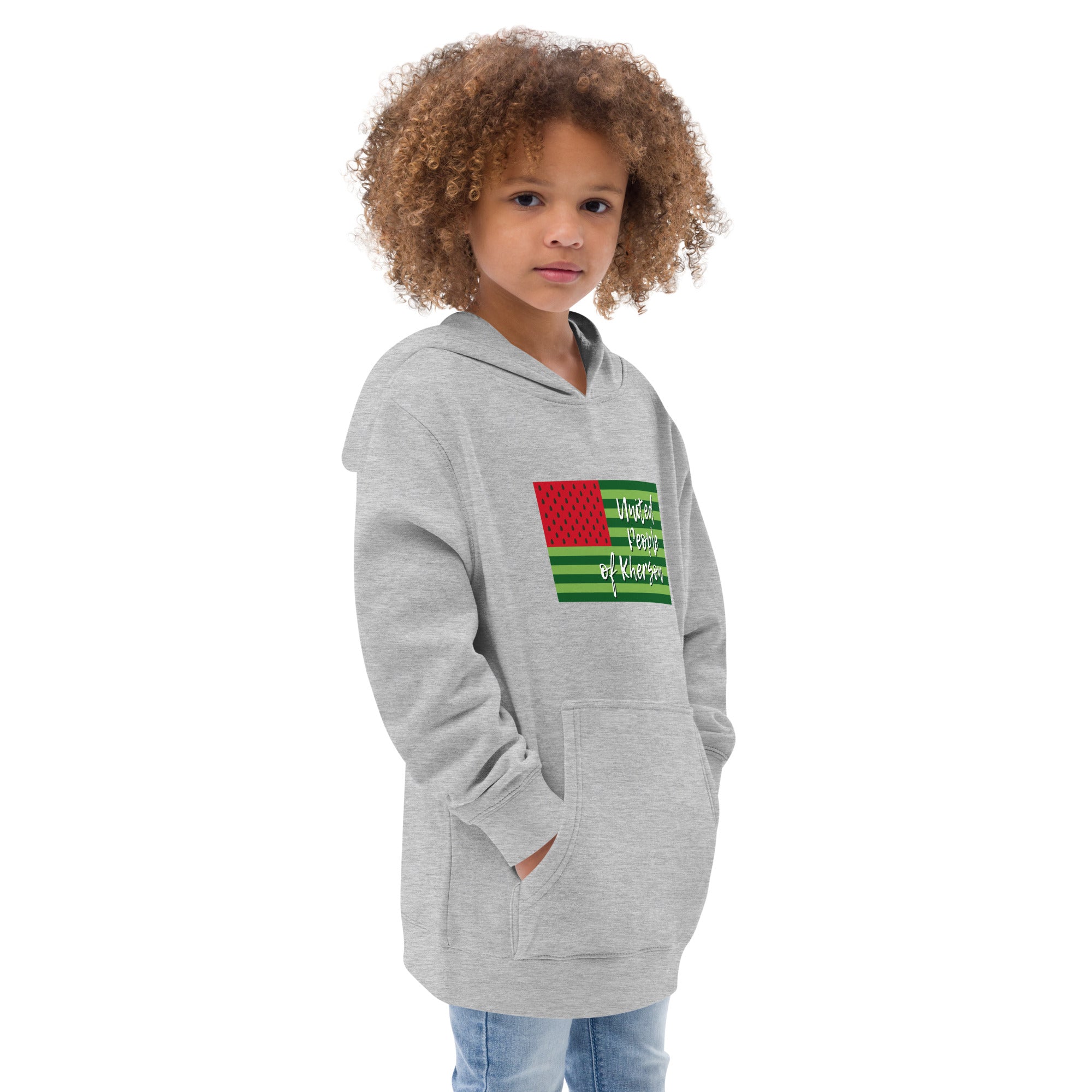 Kids fleece hoodie "United people of Kherson"