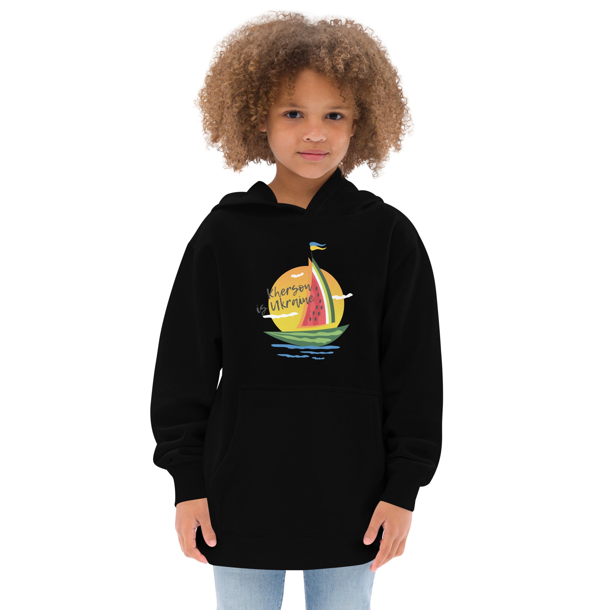 Kids fleece hoodie "Sail"