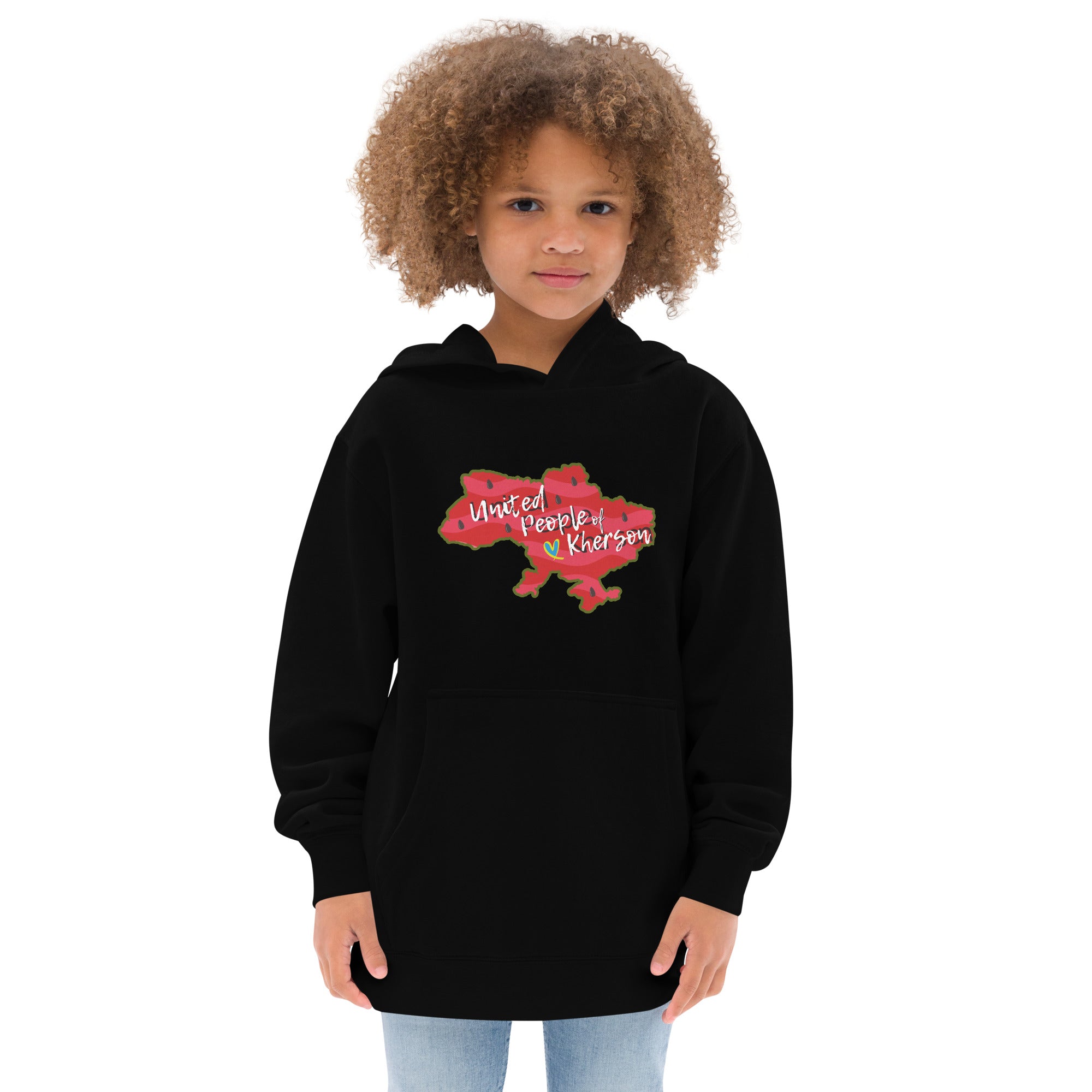 Kids fleece hoodie "United people of Kherson"