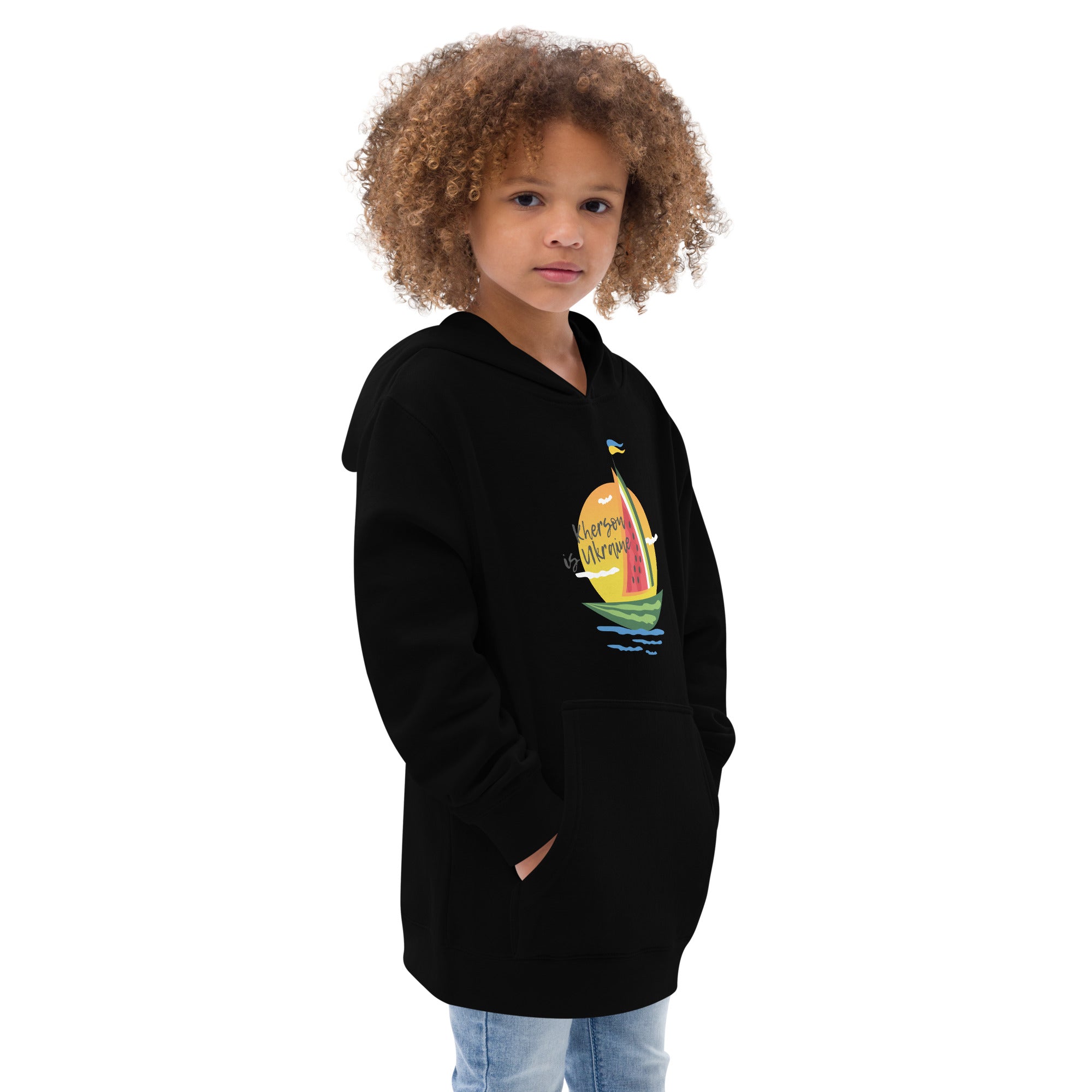 Kids fleece hoodie "Sail"