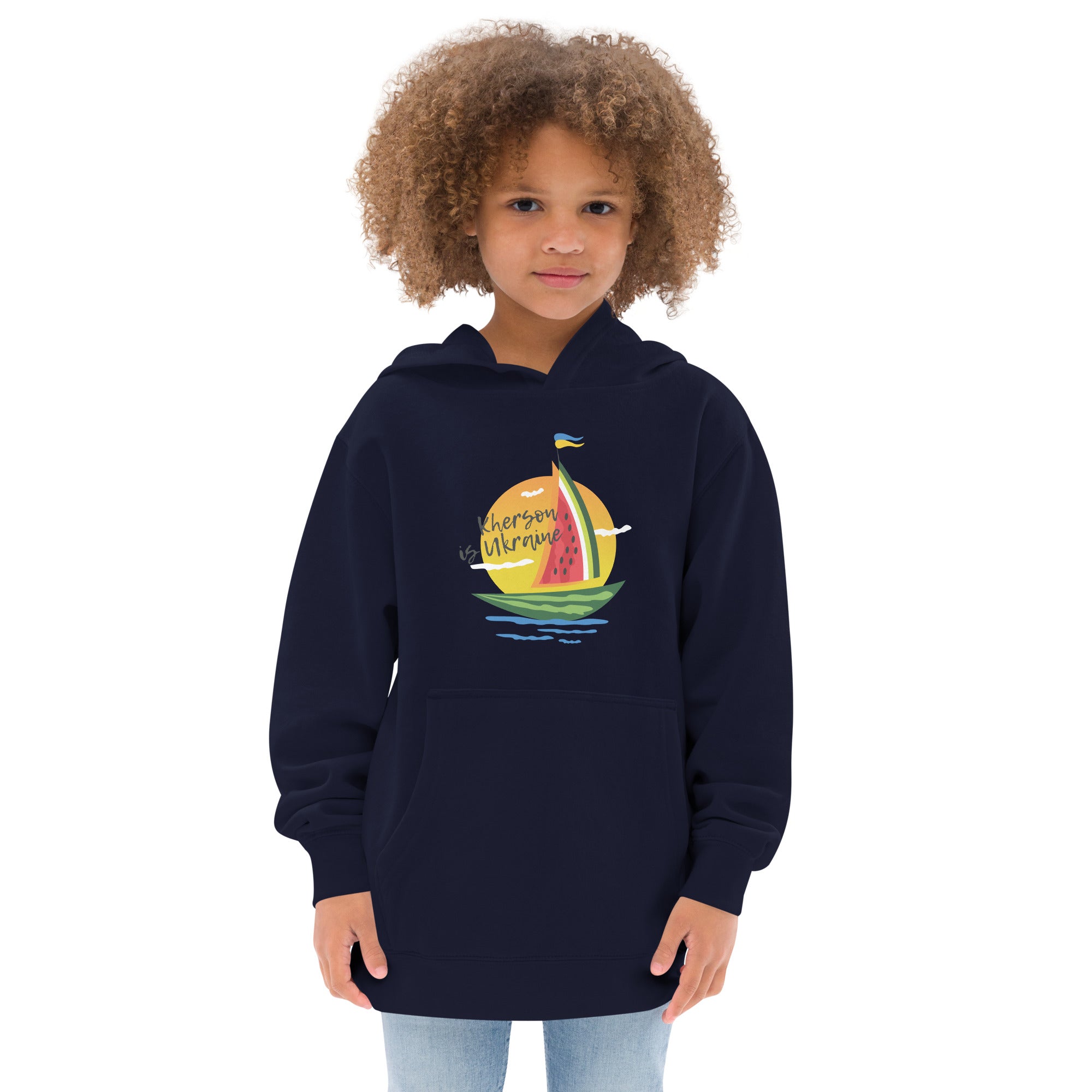 Kids fleece hoodie "Sail"