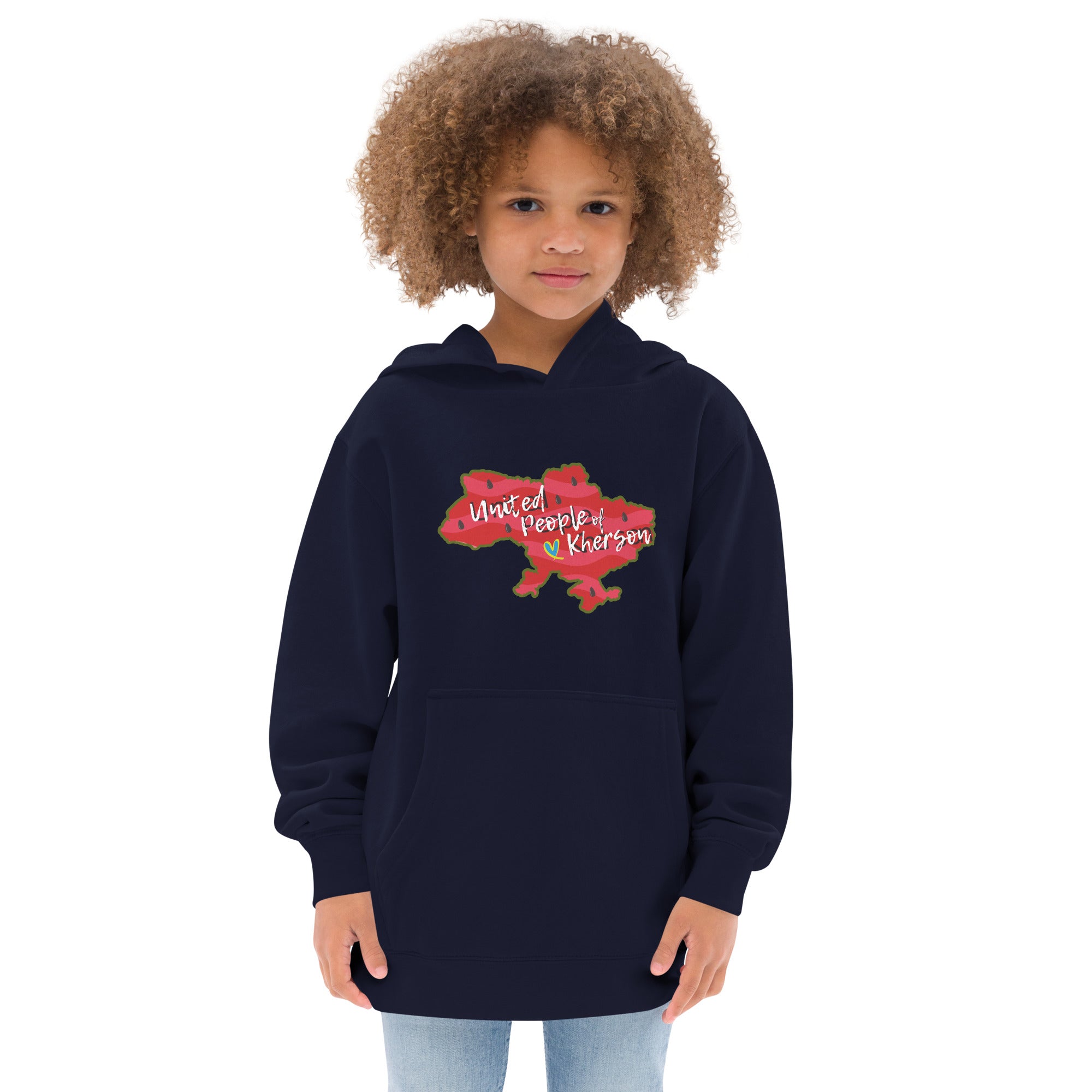 Kids fleece hoodie "United people of Kherson"