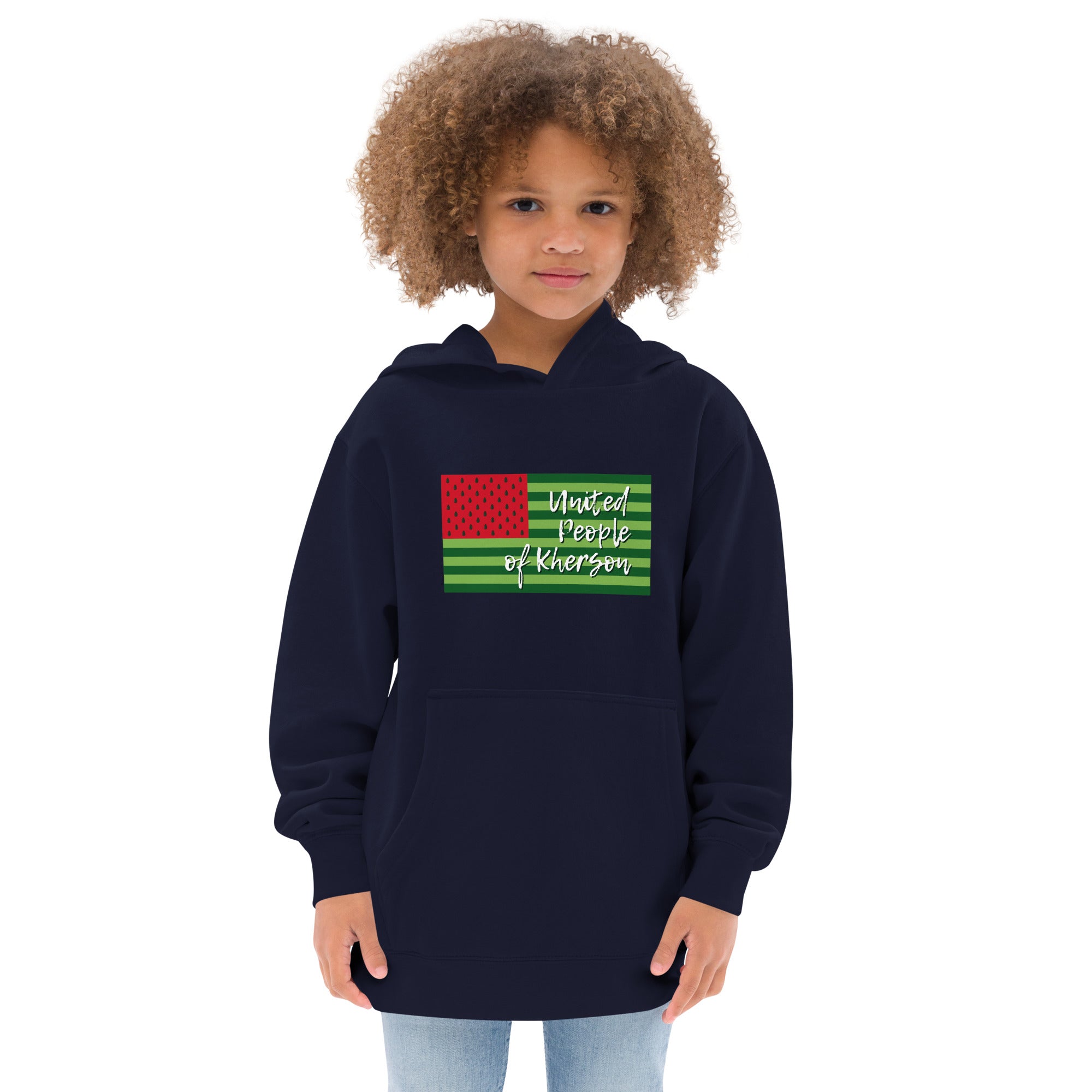 Kids fleece hoodie "United people of Kherson"