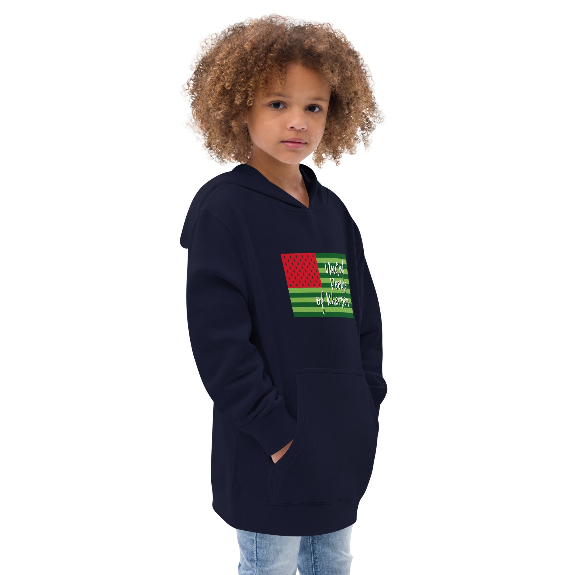 Kids fleece hoodie "United people of Kherson"