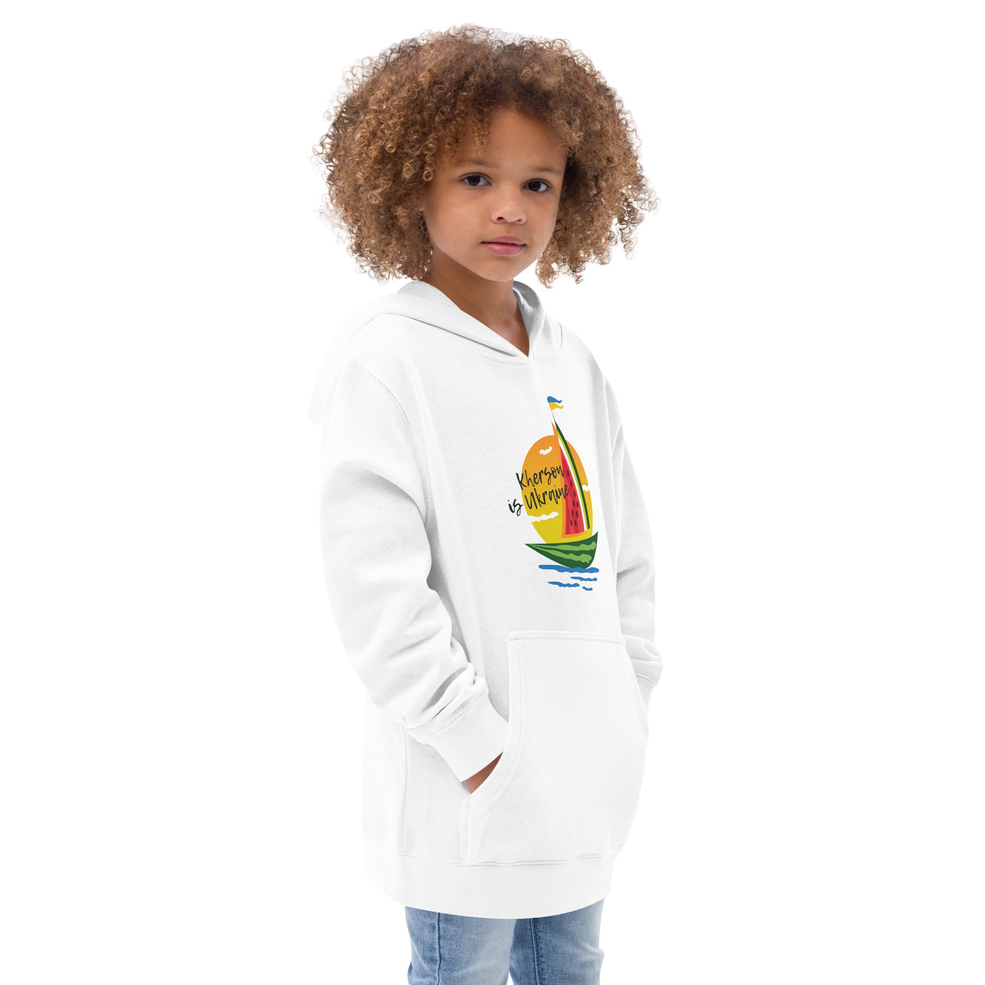 Kids fleece hoodie "Sail"