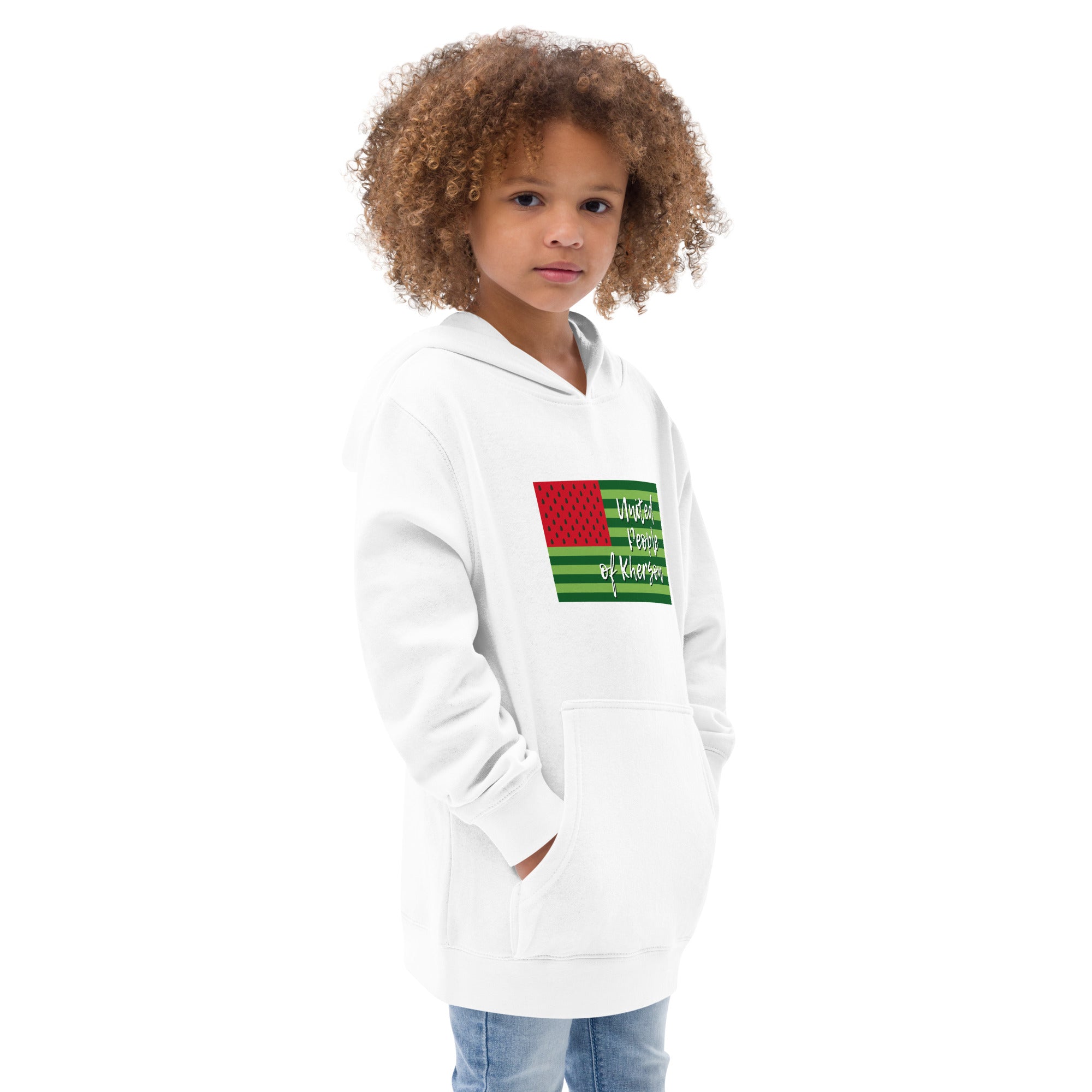 Kids fleece hoodie "United people of Kherson"