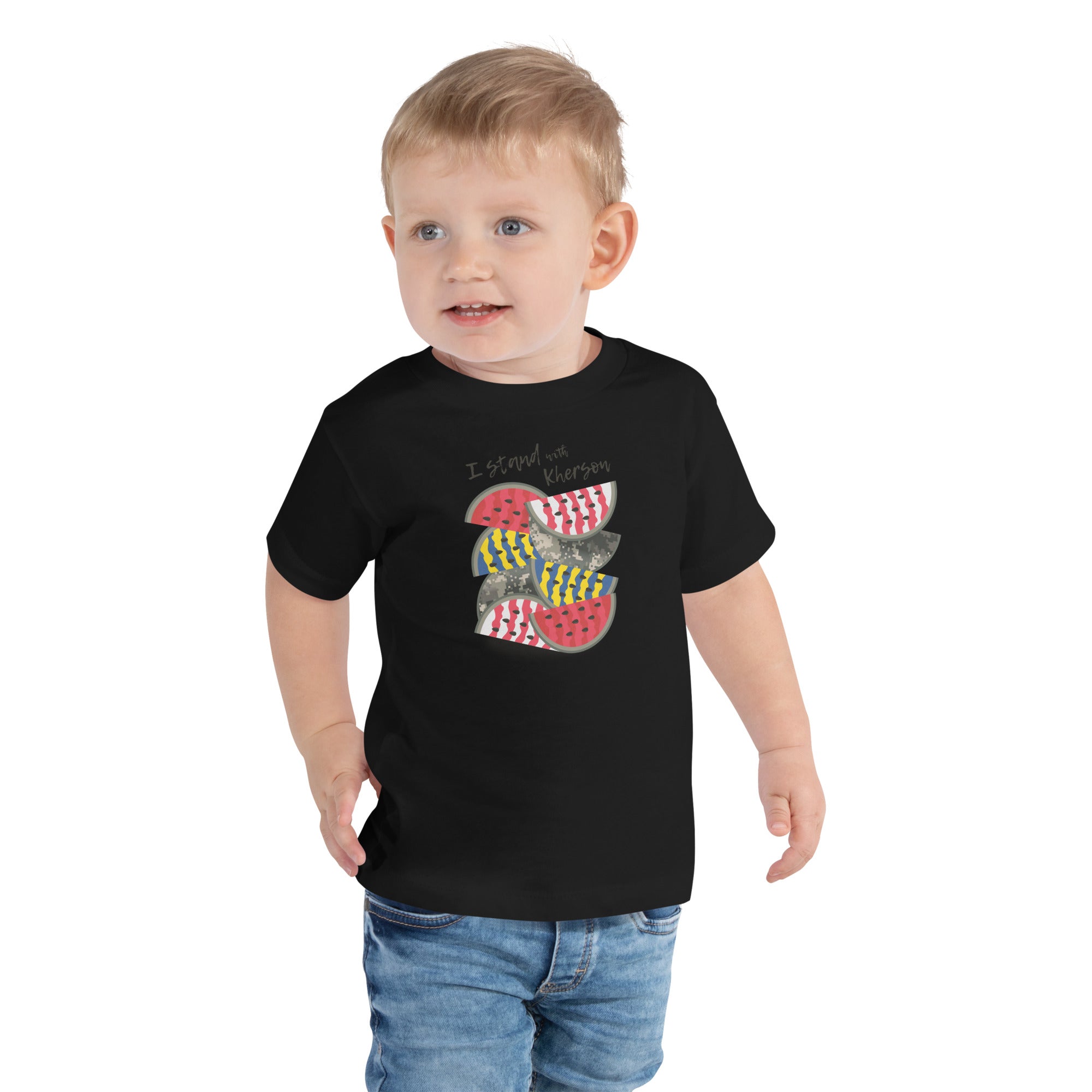 Toddler Short Sleeve Tee "Stand With Kherson"