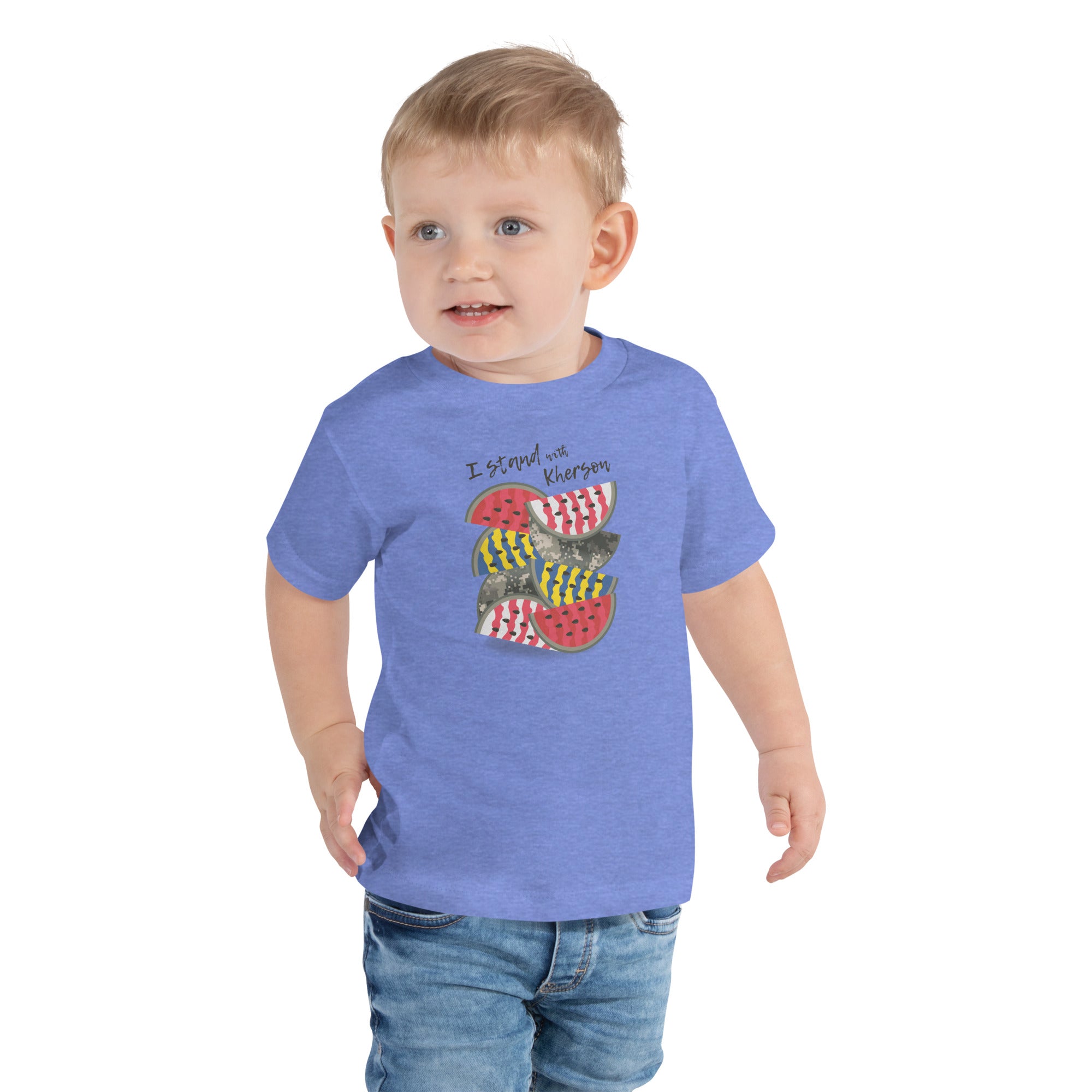 Toddler Short Sleeve Tee "Stand With Kherson"