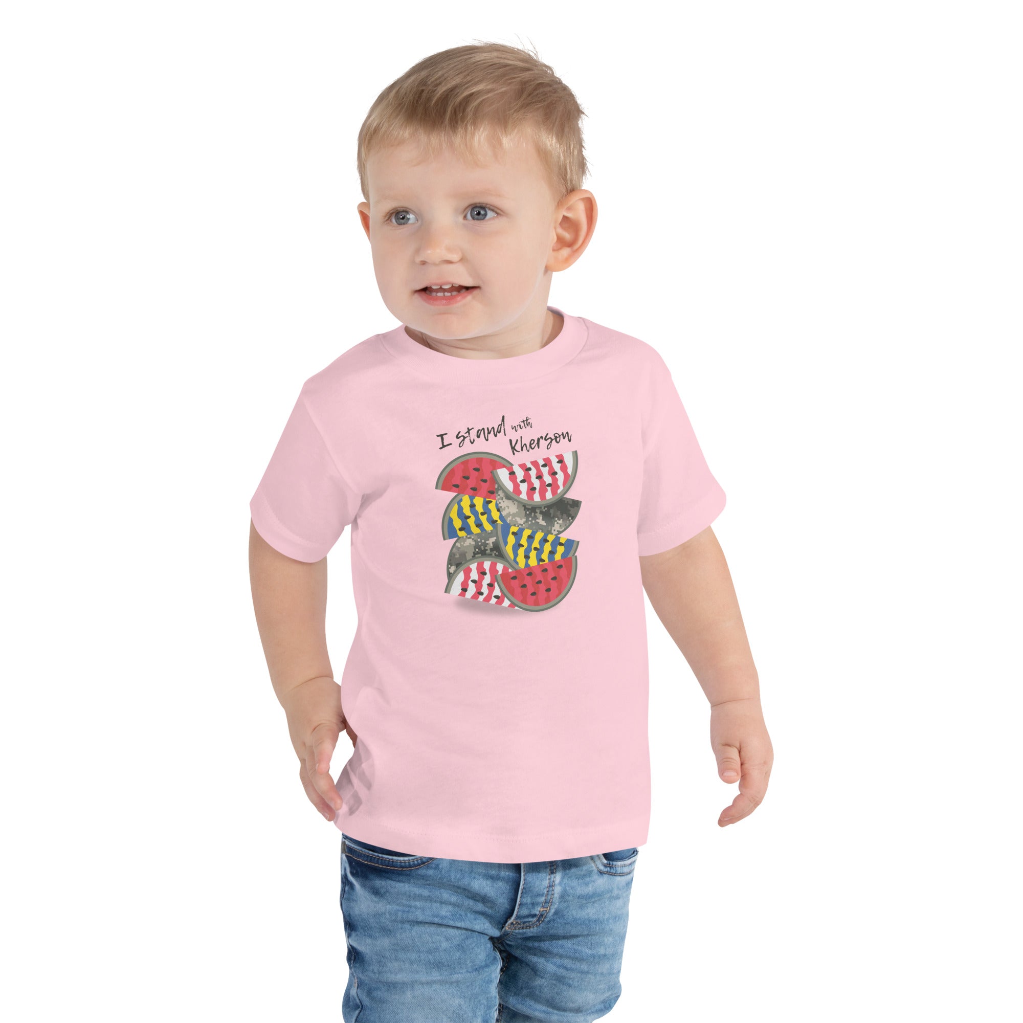 Toddler Short Sleeve Tee "Stand With Kherson"