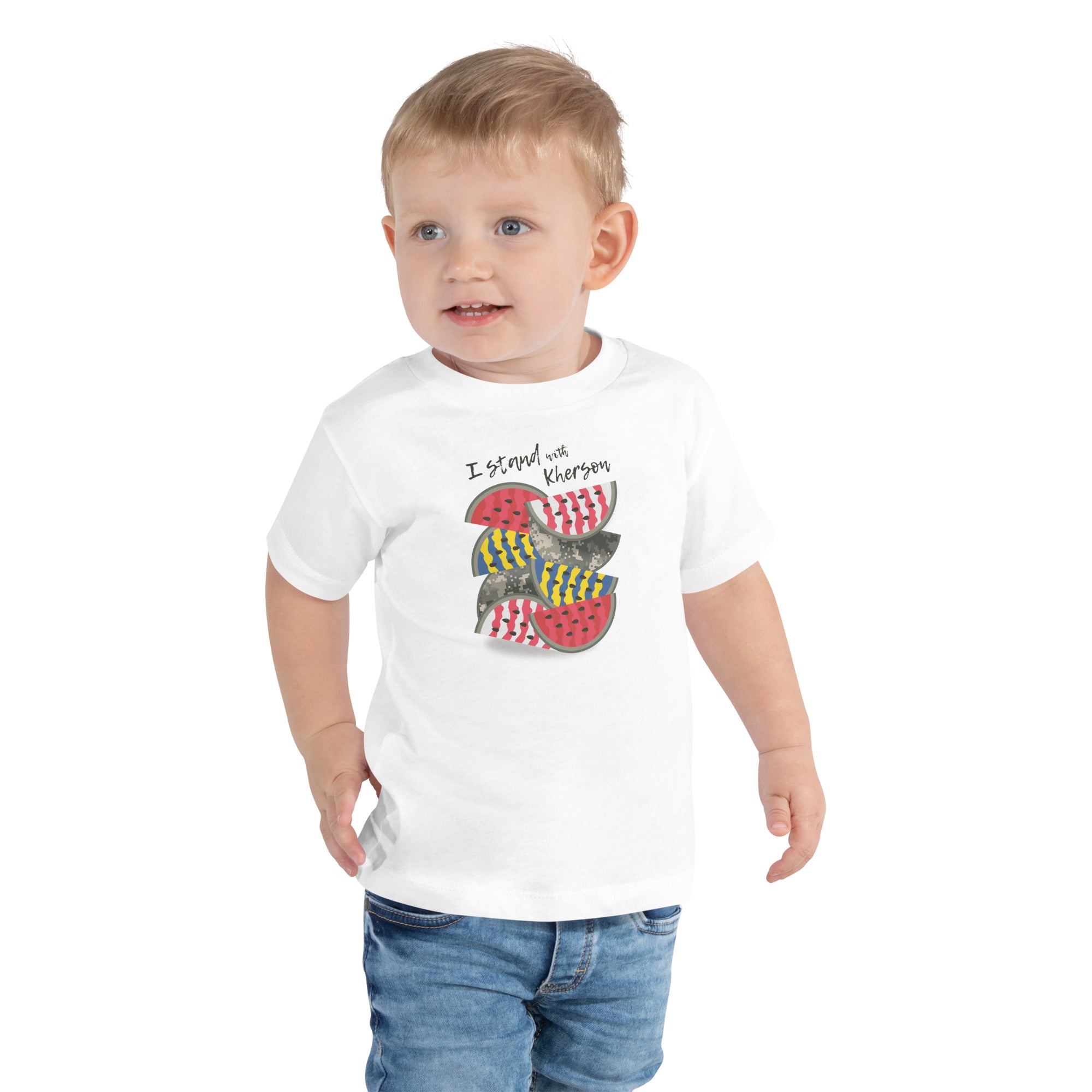 Toddler Short Sleeve Tee "Stand With Kherson"