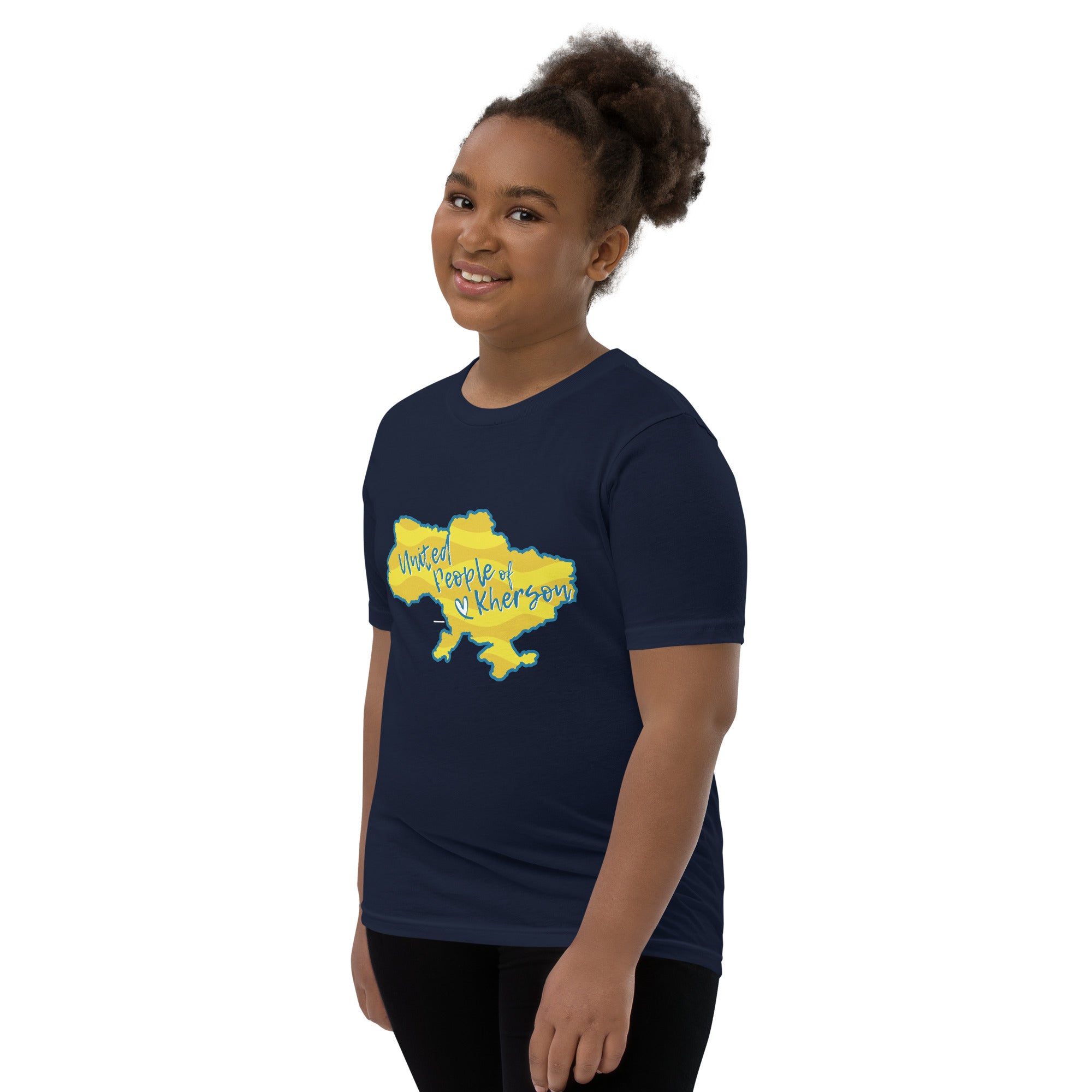 Youth Short Sleeve T-Shirt "United people of Kherson"