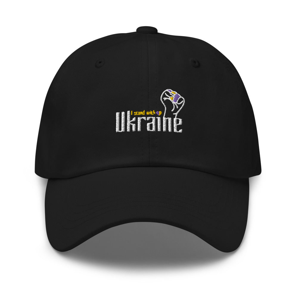 Dad hat "I stand with Ukraine"