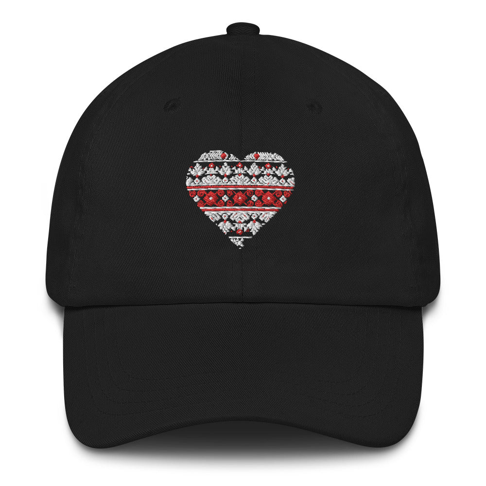 Dad hat "Embroidery heart"