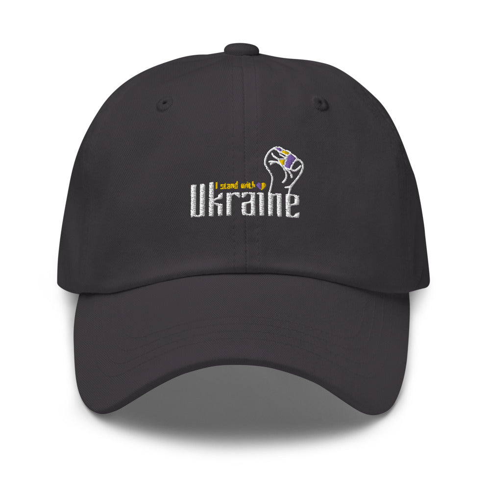 Dad hat "I stand with Ukraine"