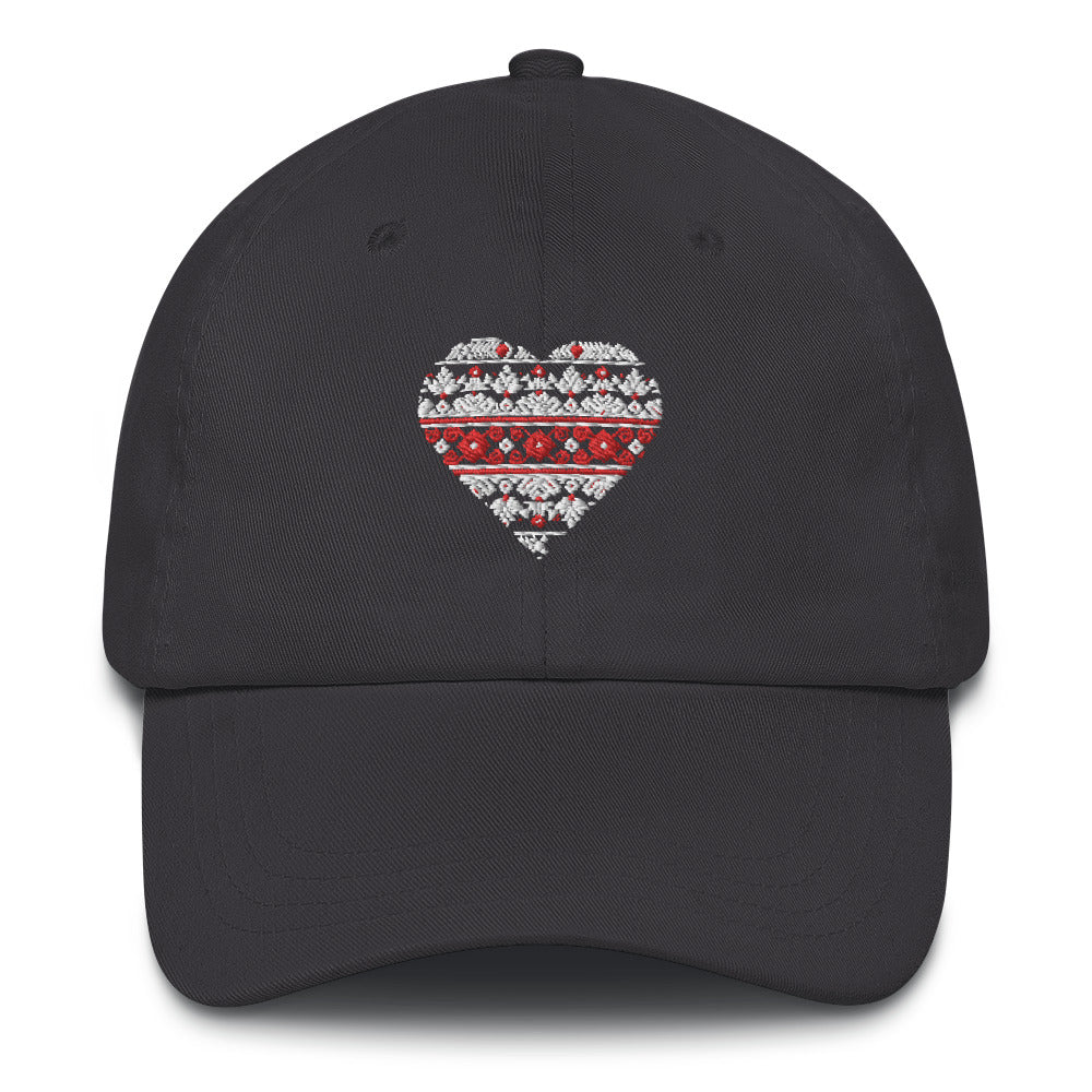 Dad hat "Embroidery heart"