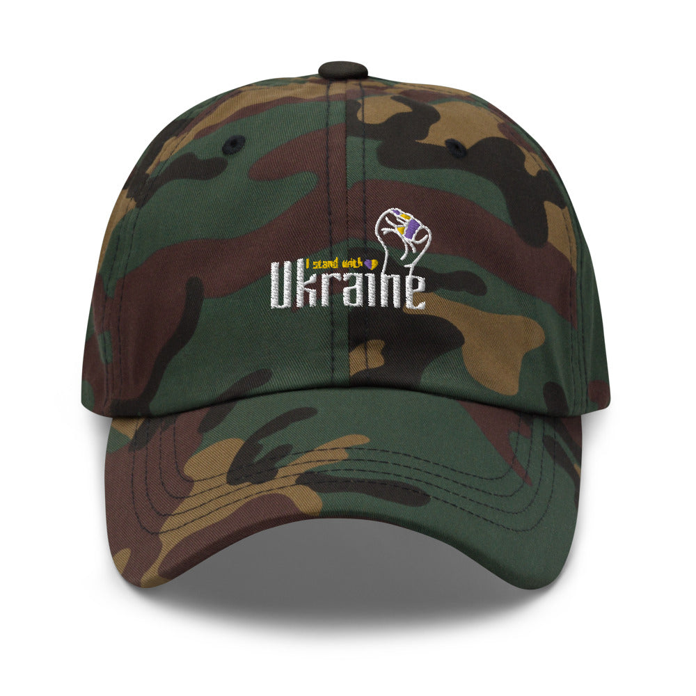 Dad hat "I stand with Ukraine"