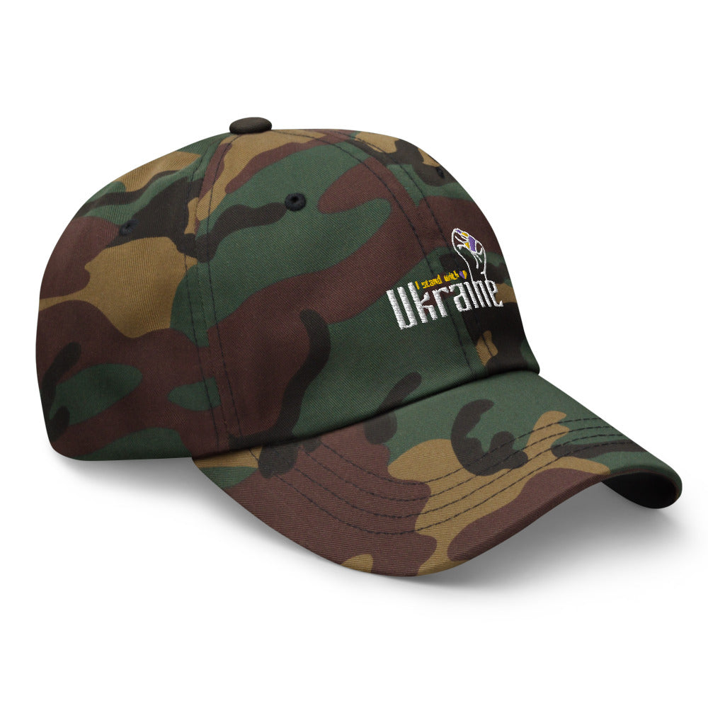 Dad hat "I stand with Ukraine"