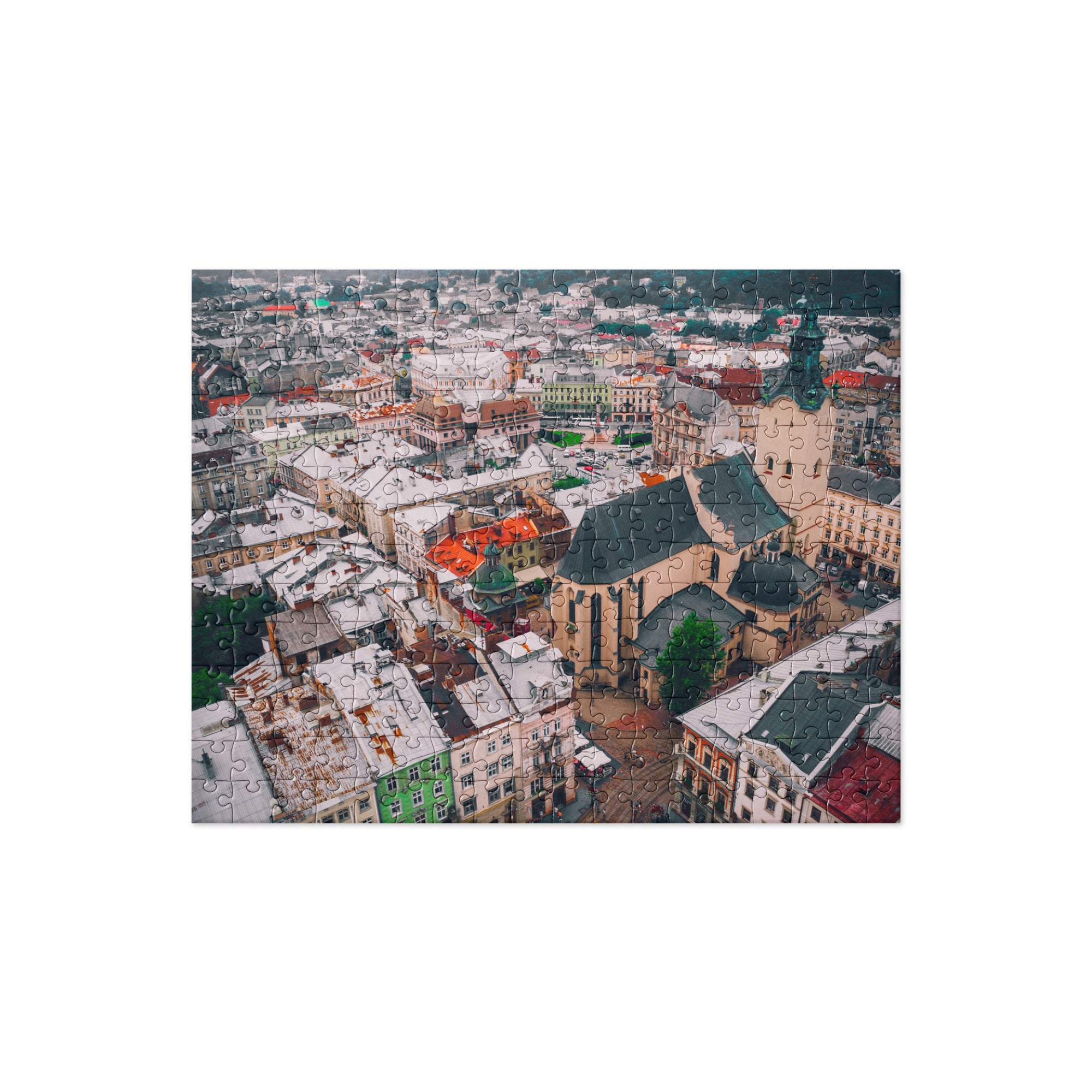 Jigsaw puzzle "Winter Lviv"