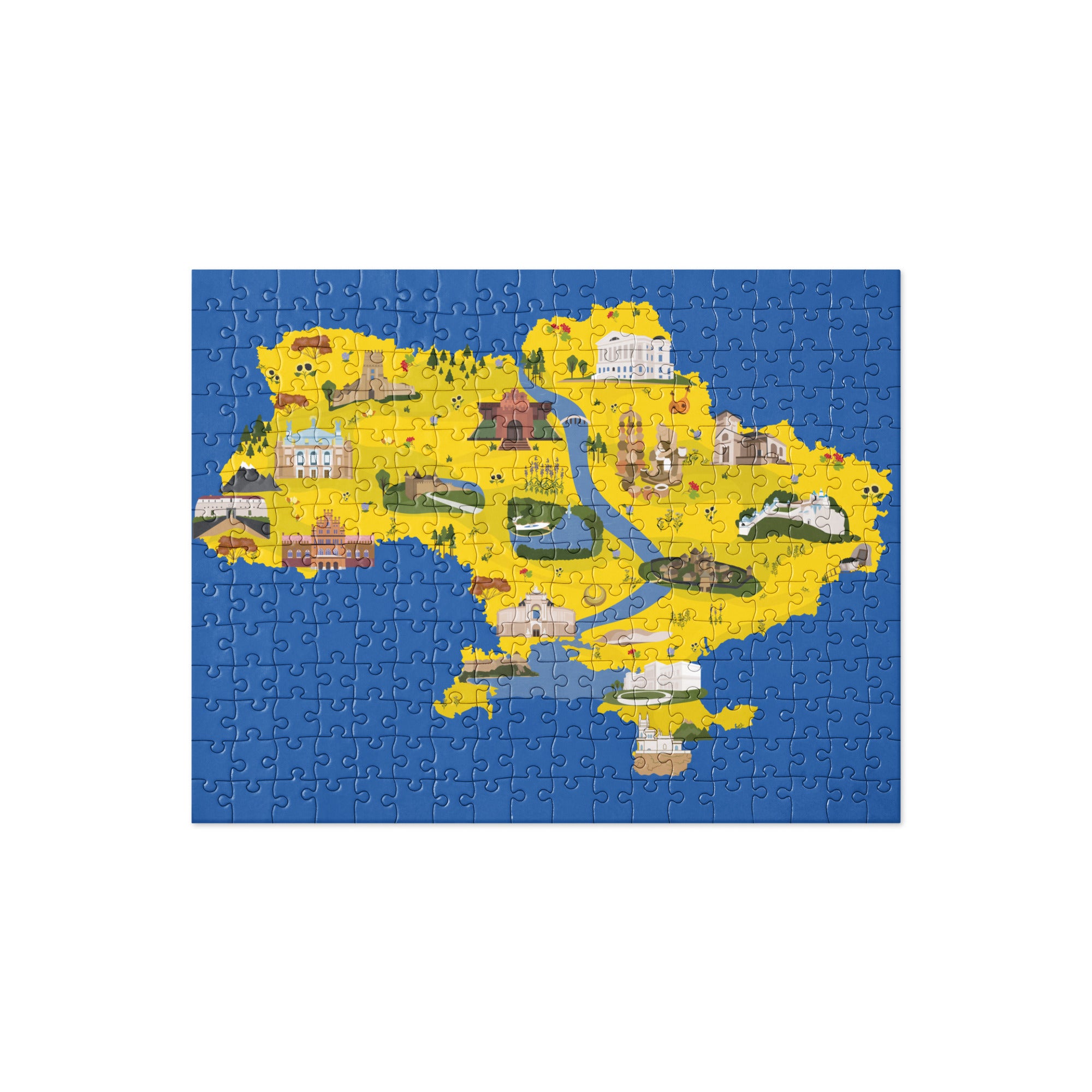 Jigsaw puzzle "Symbols of Ukraine"