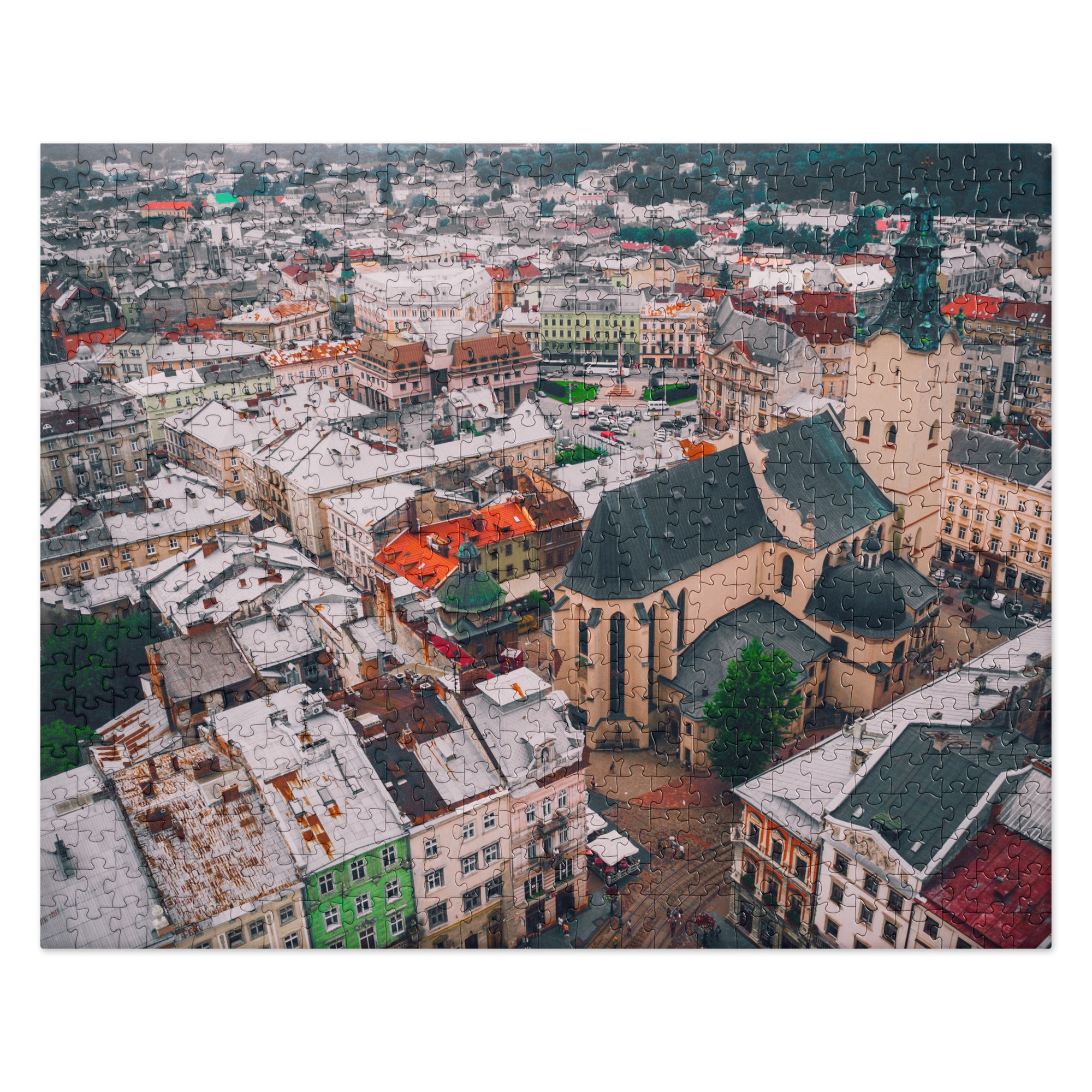 Jigsaw puzzle "Winter Lviv"