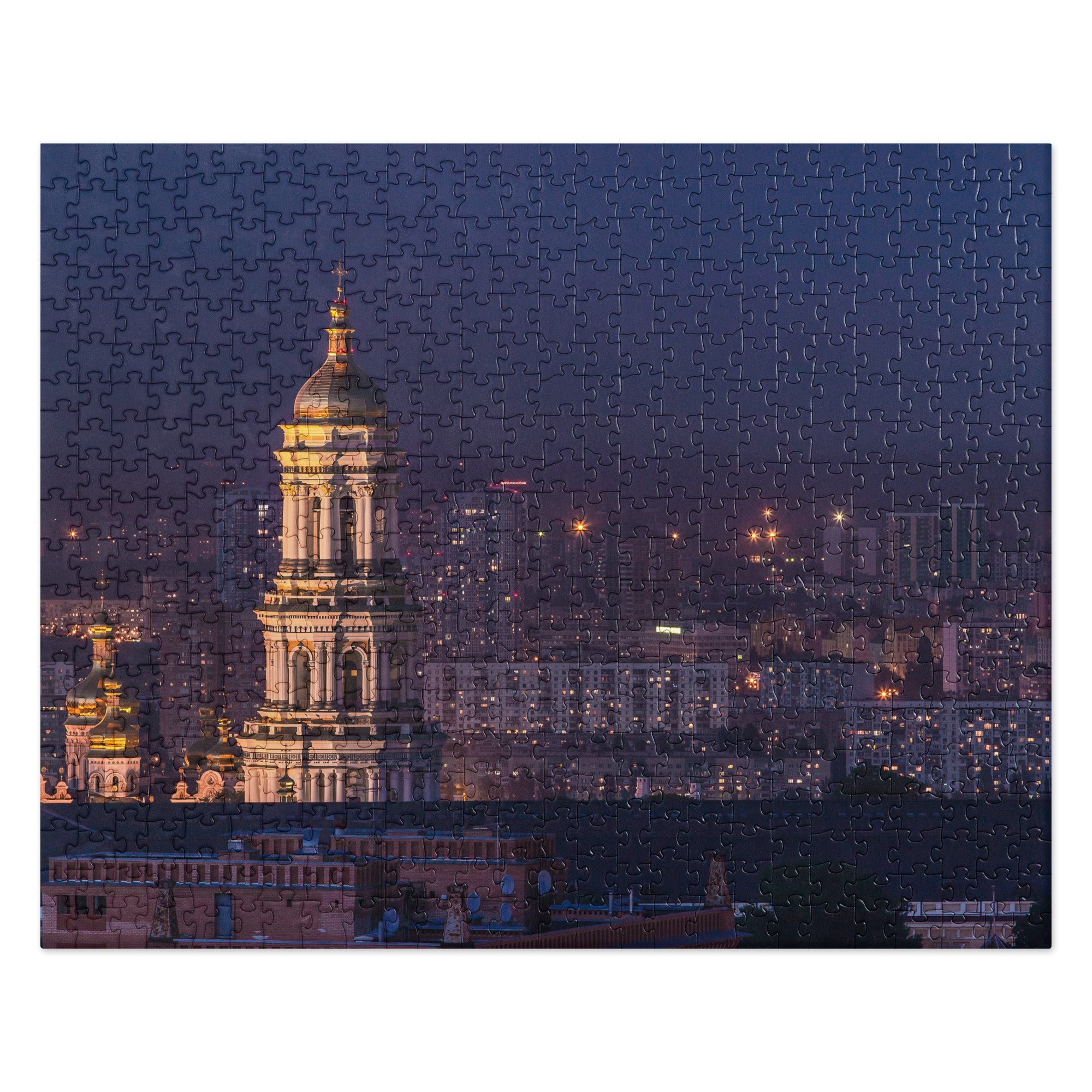 Jigsaw puzzle "Evening Kyiv"
