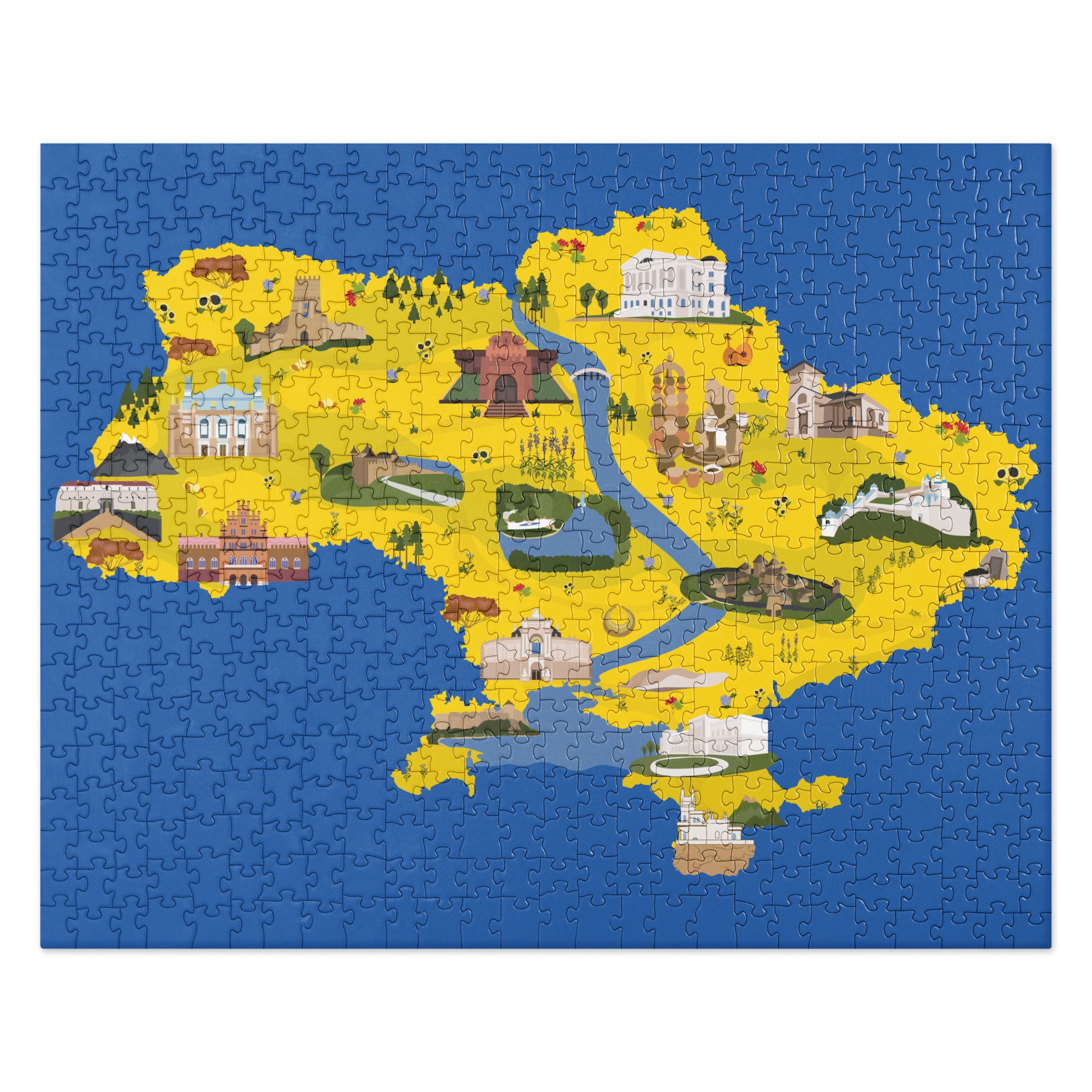 Jigsaw puzzle "Symbols of Ukraine"