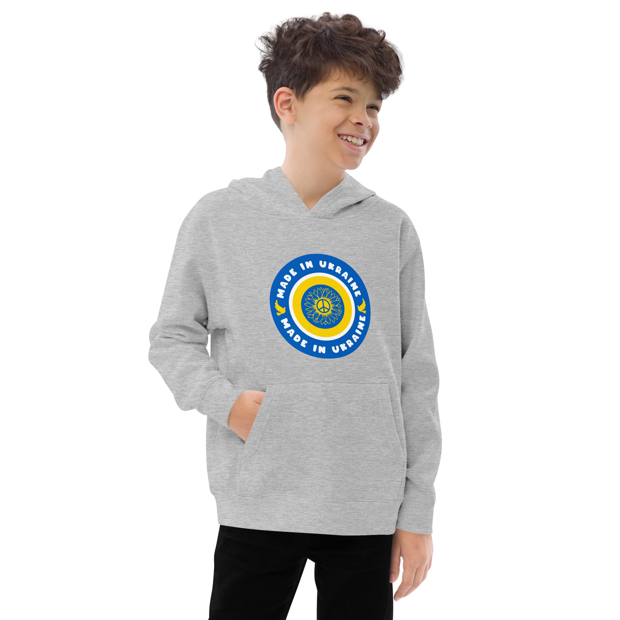 Kids fleece hoodie "Made in Ukraine"