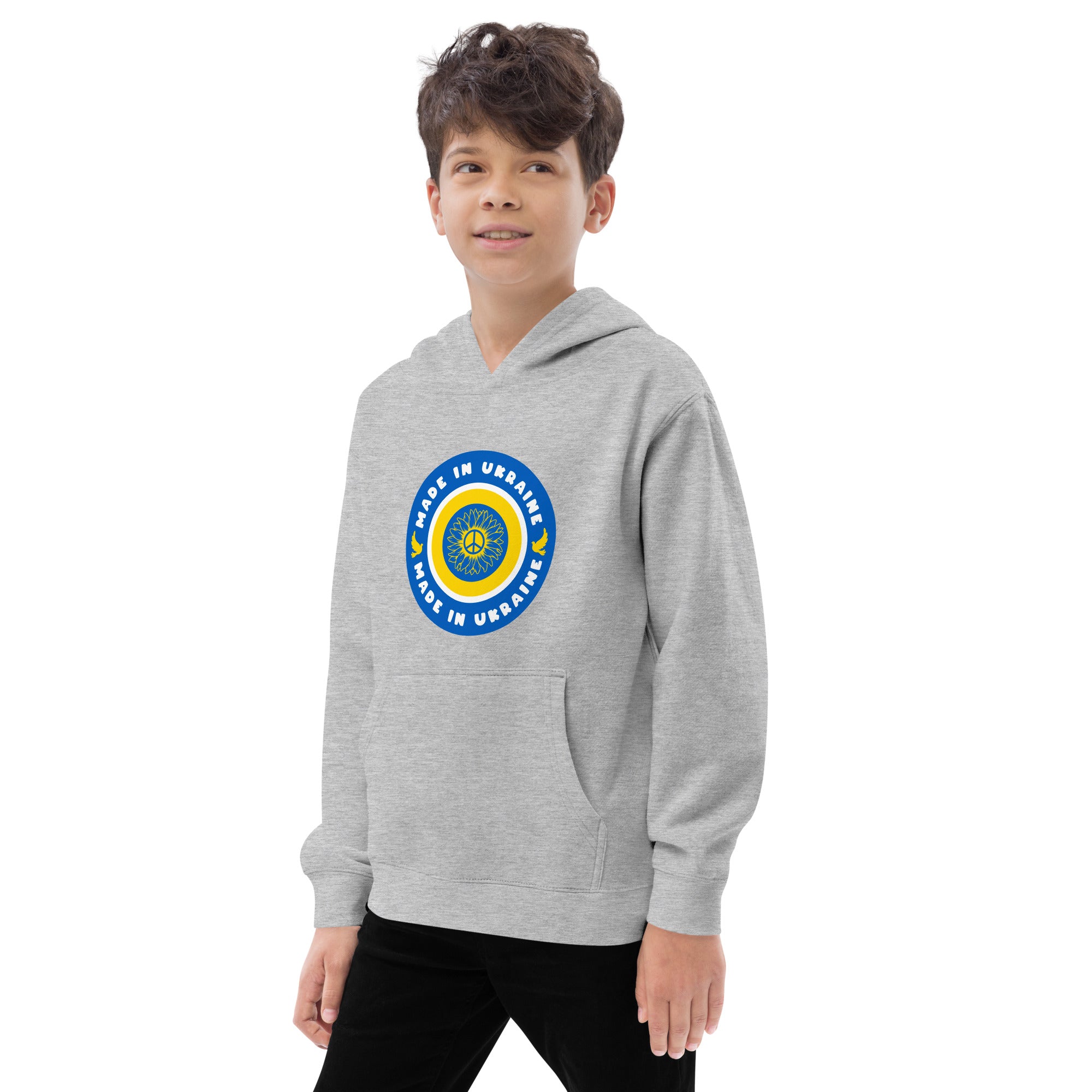 Kids fleece hoodie "Made in Ukraine"