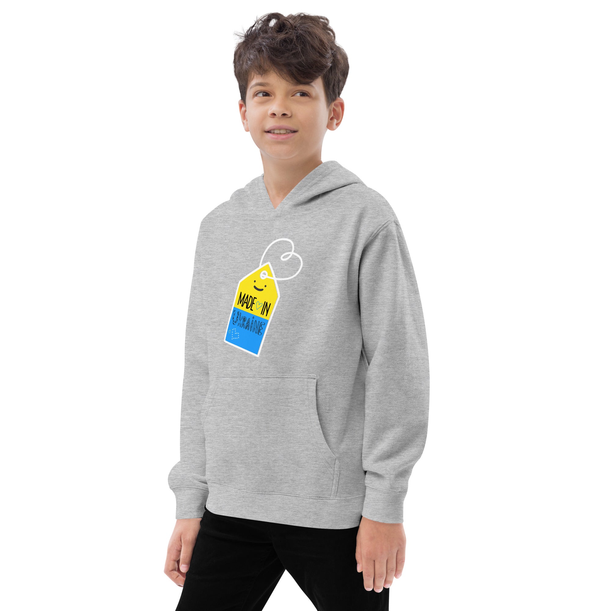 Kids fleece hoodie "Made in Ukraine"