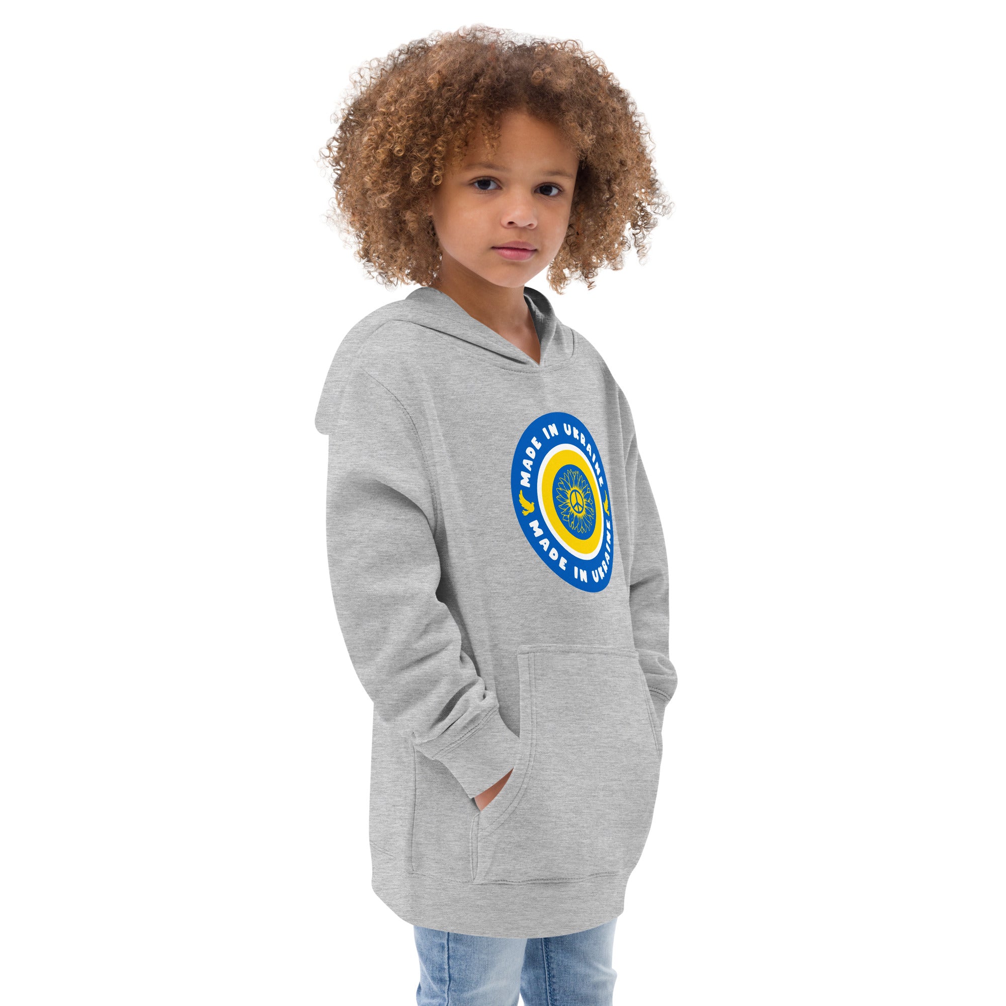 Kids fleece hoodie "Made in Ukraine"