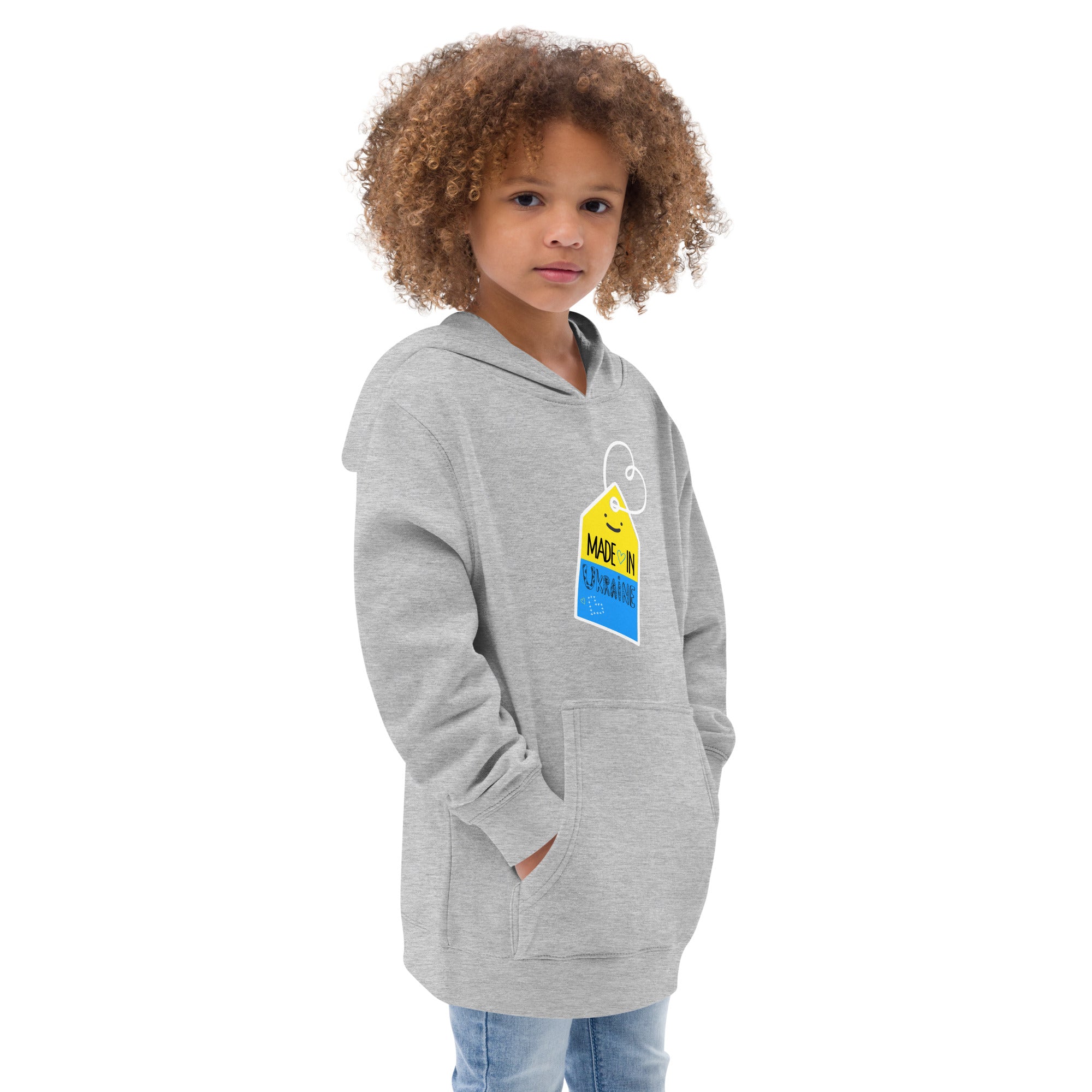 Kids fleece hoodie "Made in Ukraine"