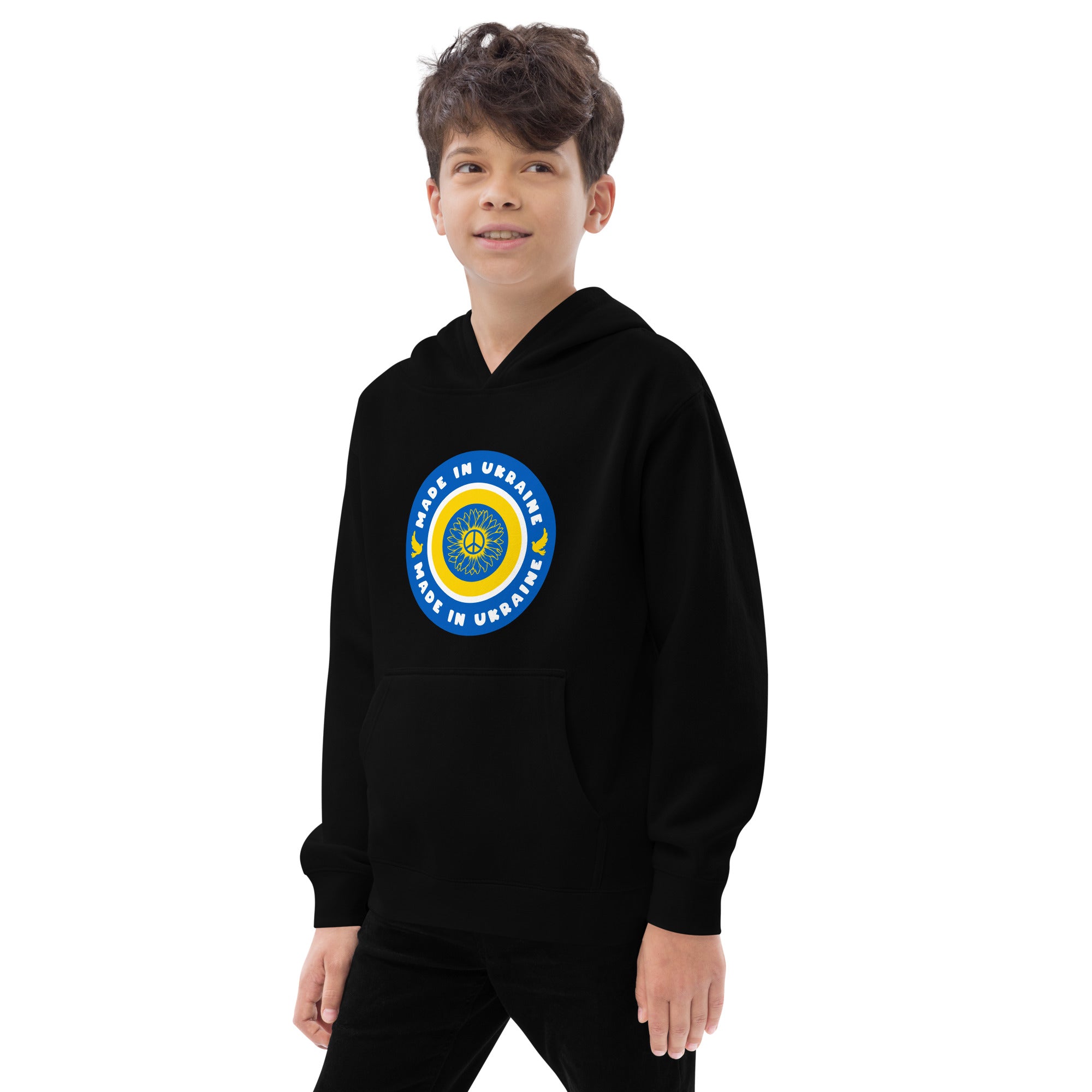 Kids fleece hoodie "Made in Ukraine"