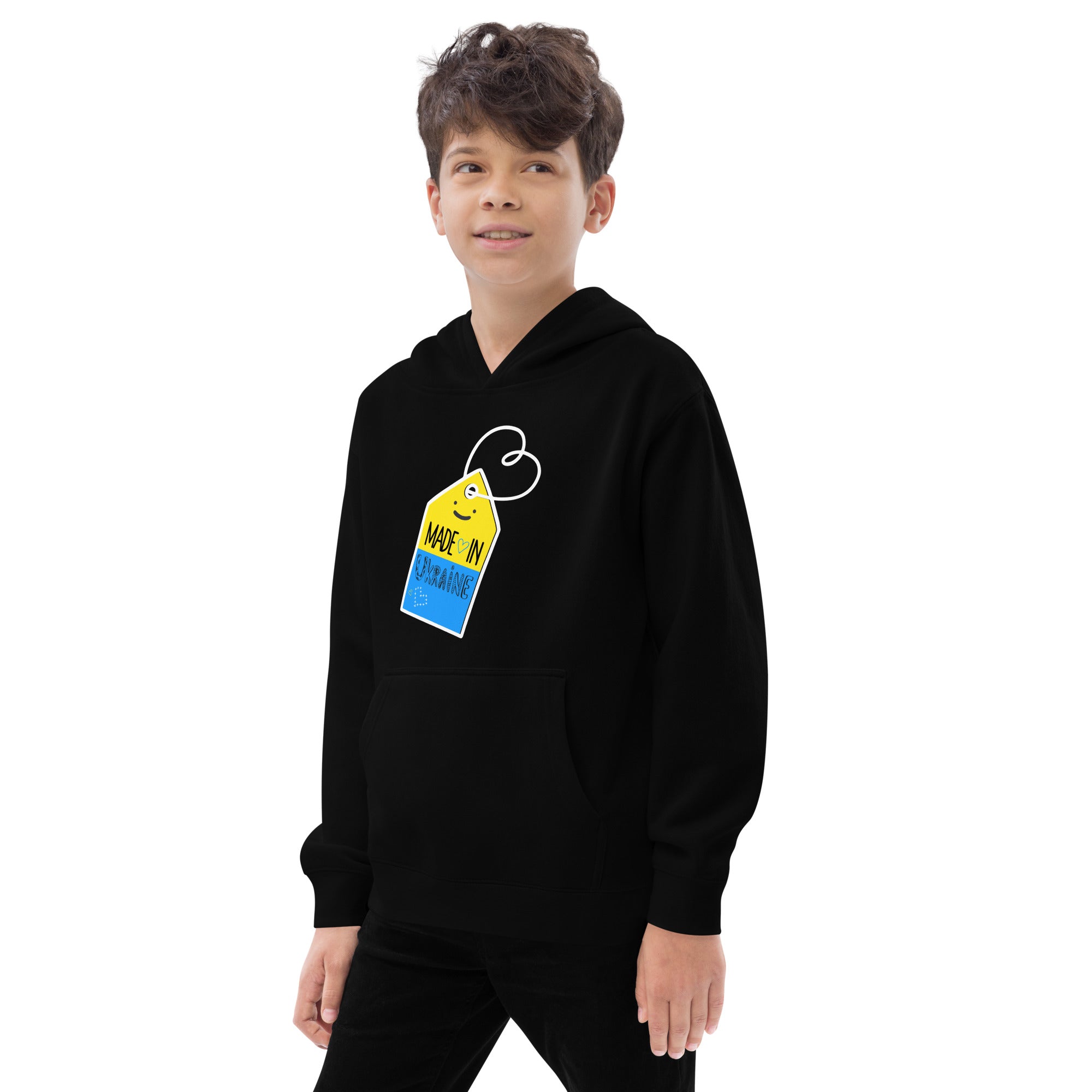 Kids fleece hoodie "Made in Ukraine"