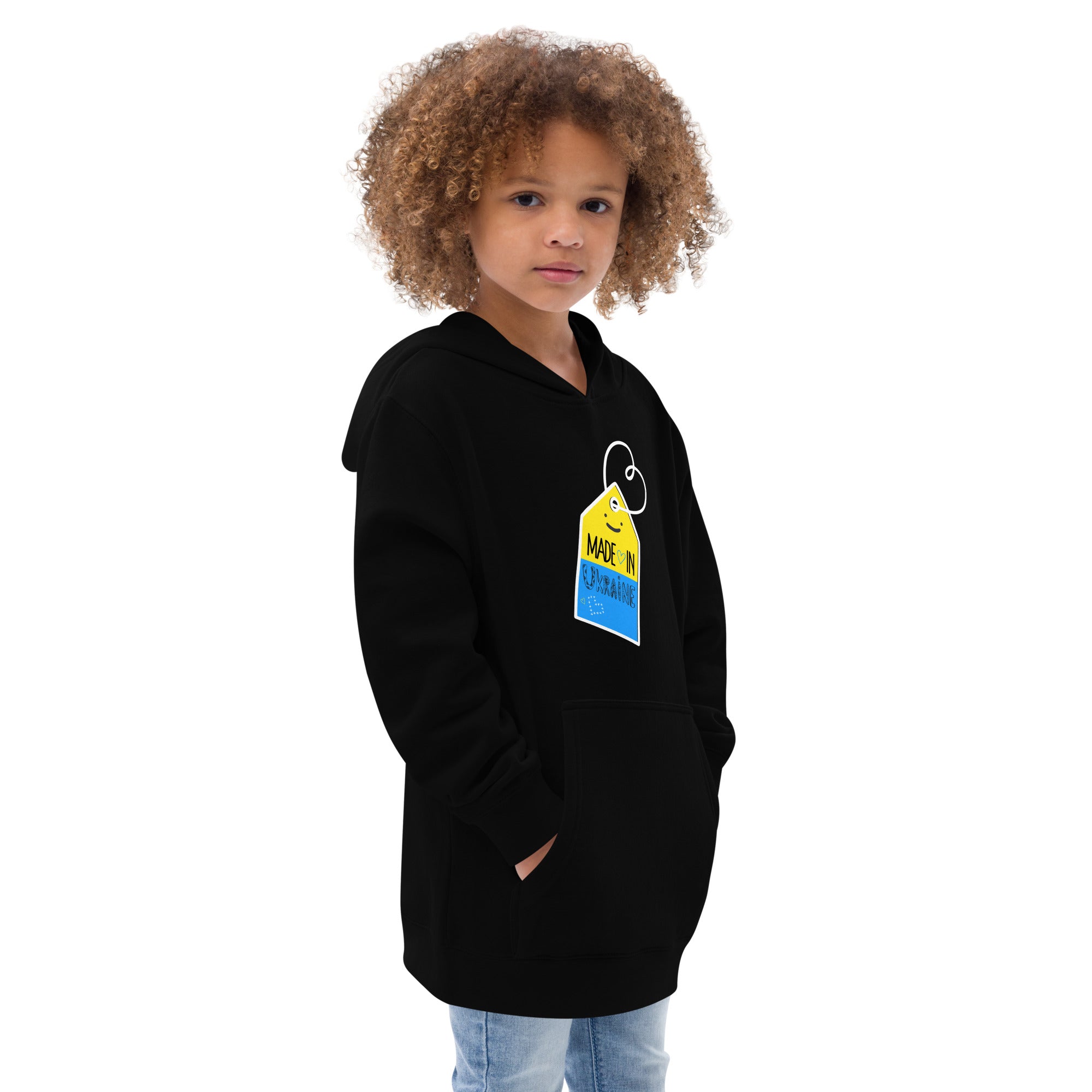 Kids fleece hoodie "Made in Ukraine"