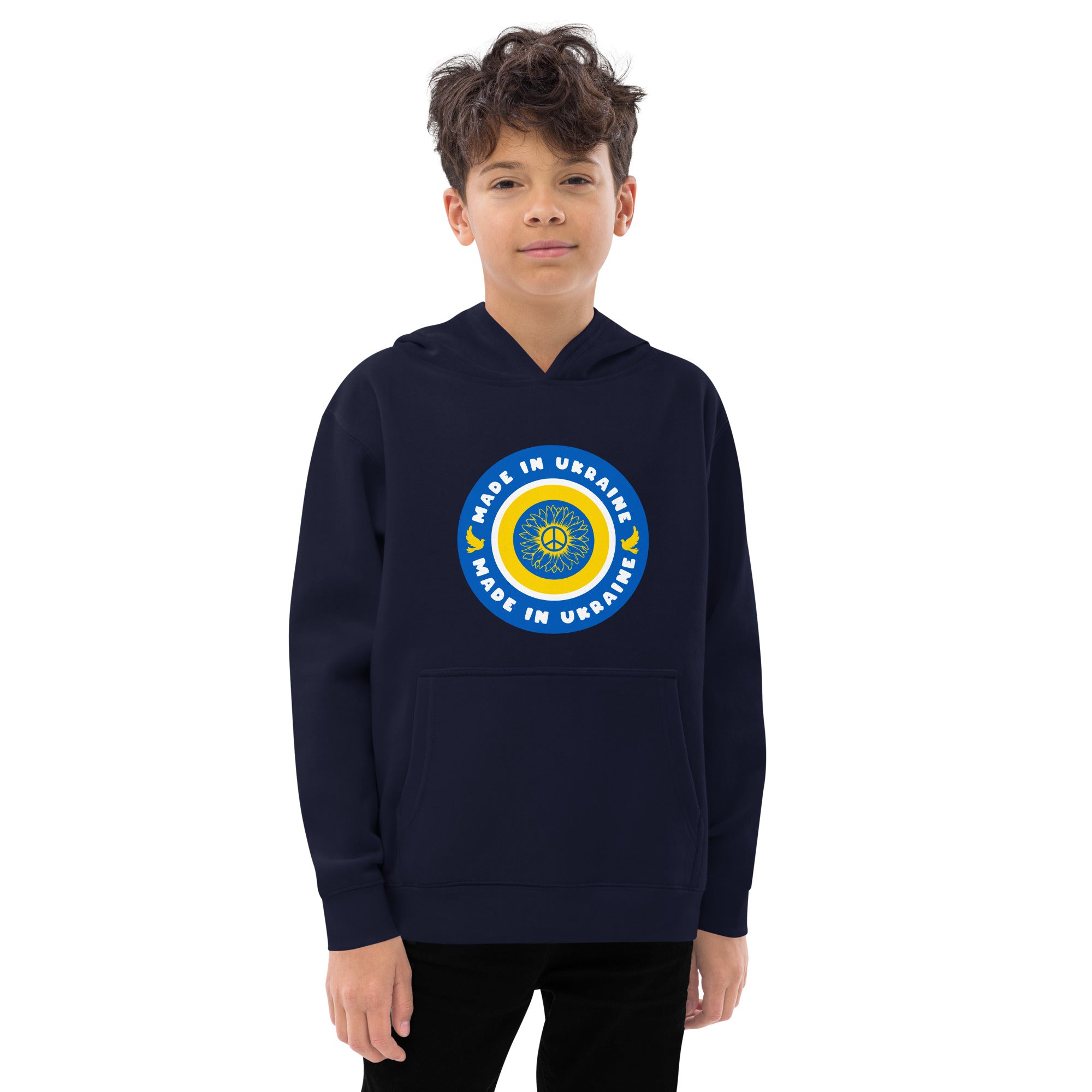 Kids fleece hoodie "Made in Ukraine"