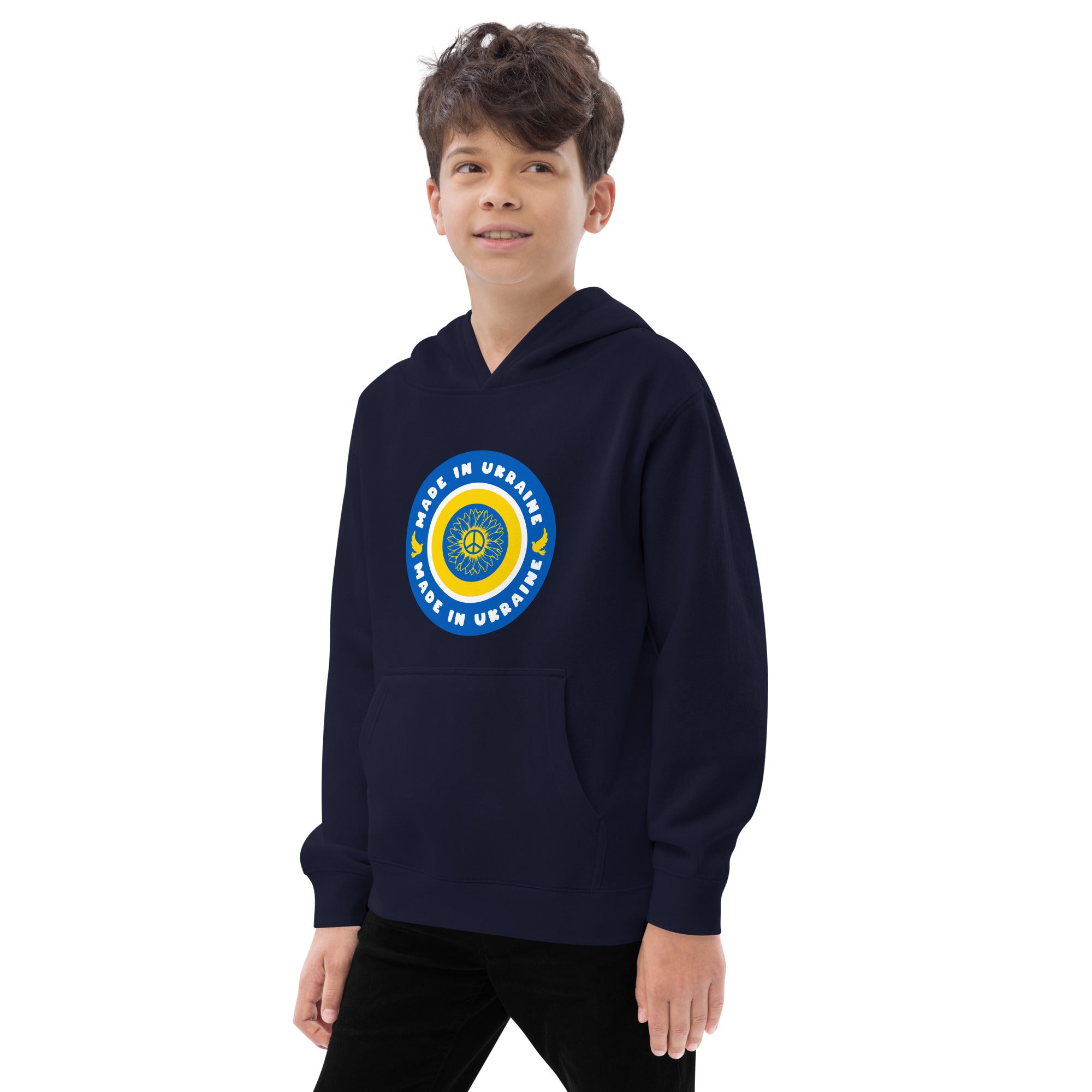 Kids fleece hoodie "Made in Ukraine"