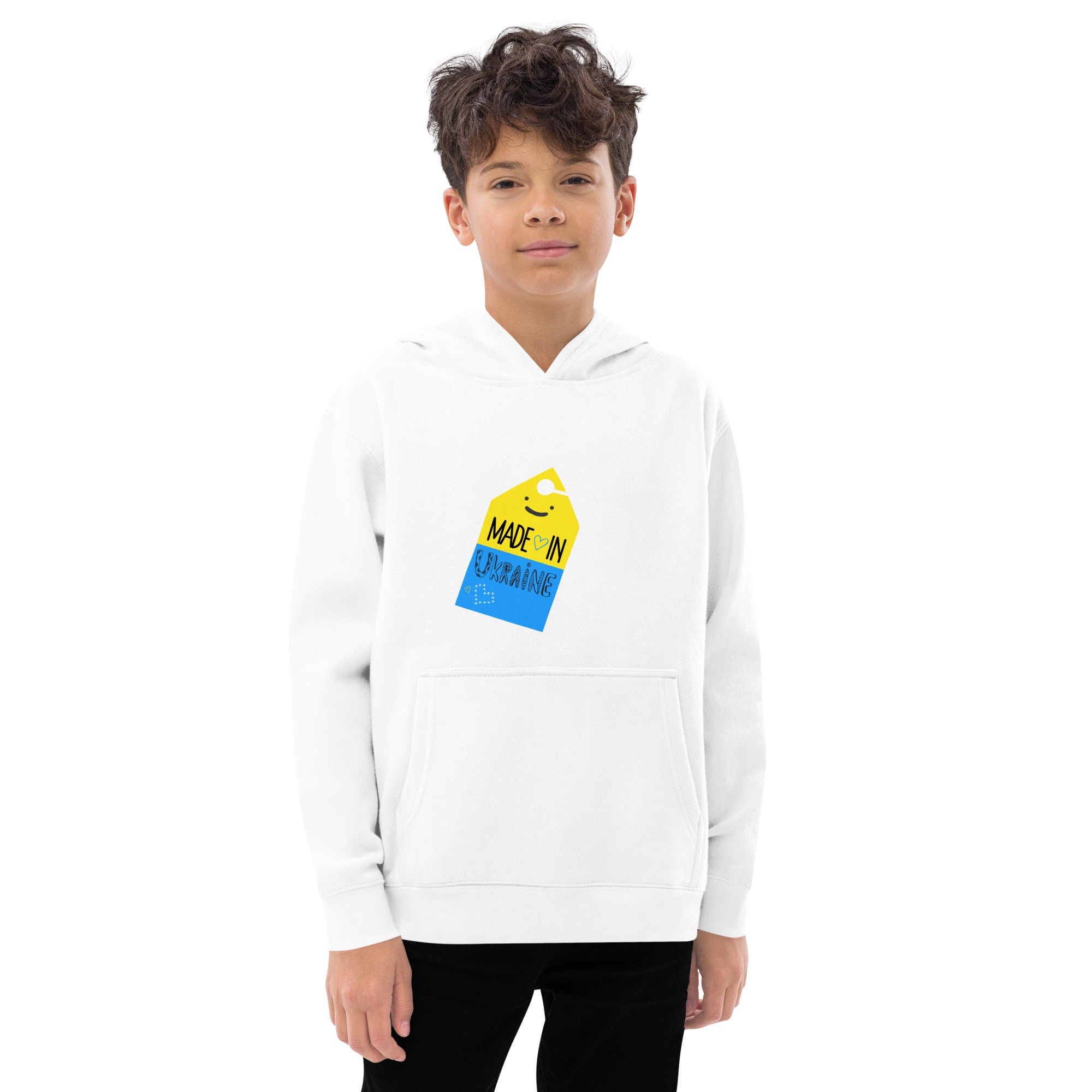 Kids fleece hoodie "Made in Ukraine"