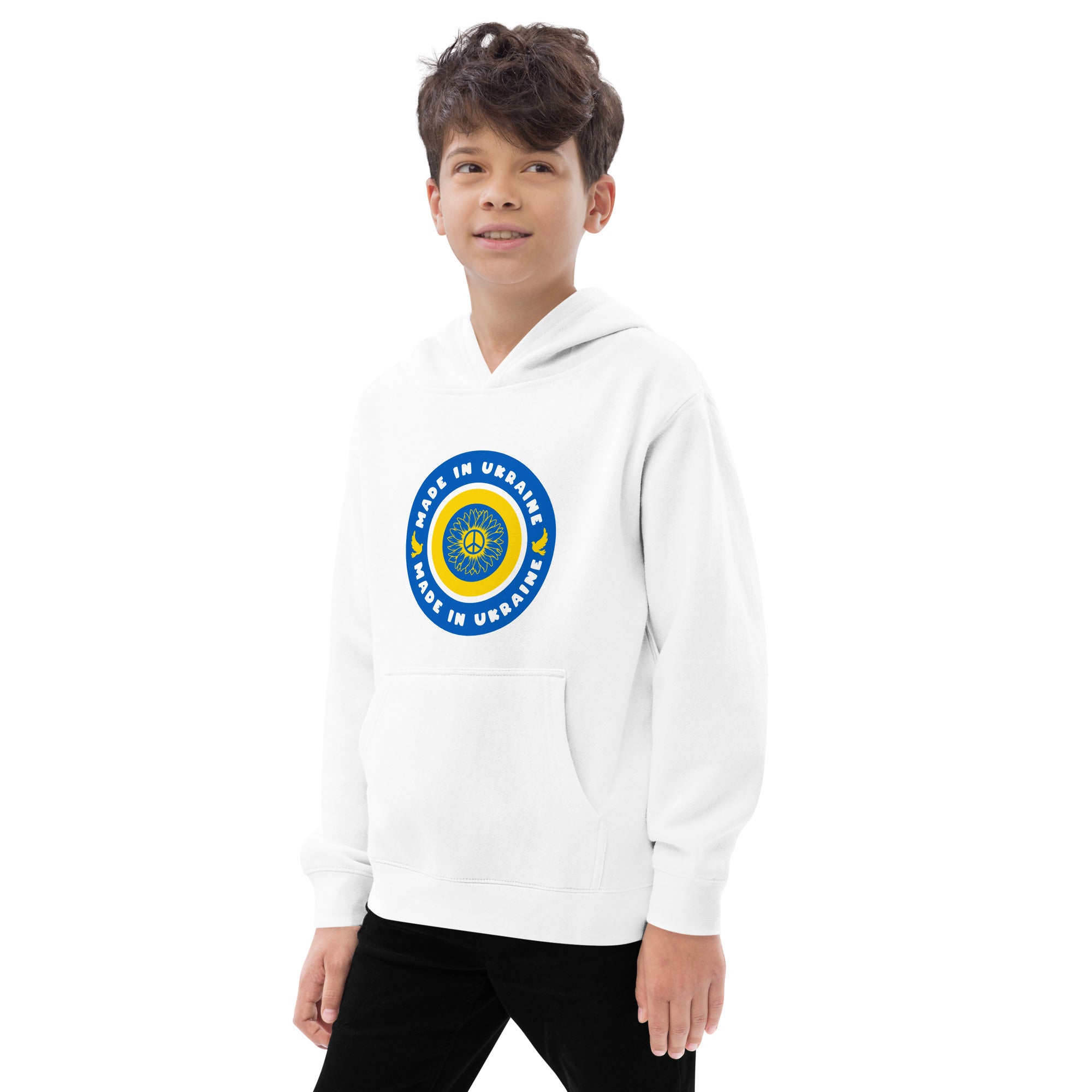 Kids fleece hoodie "Made in Ukraine"