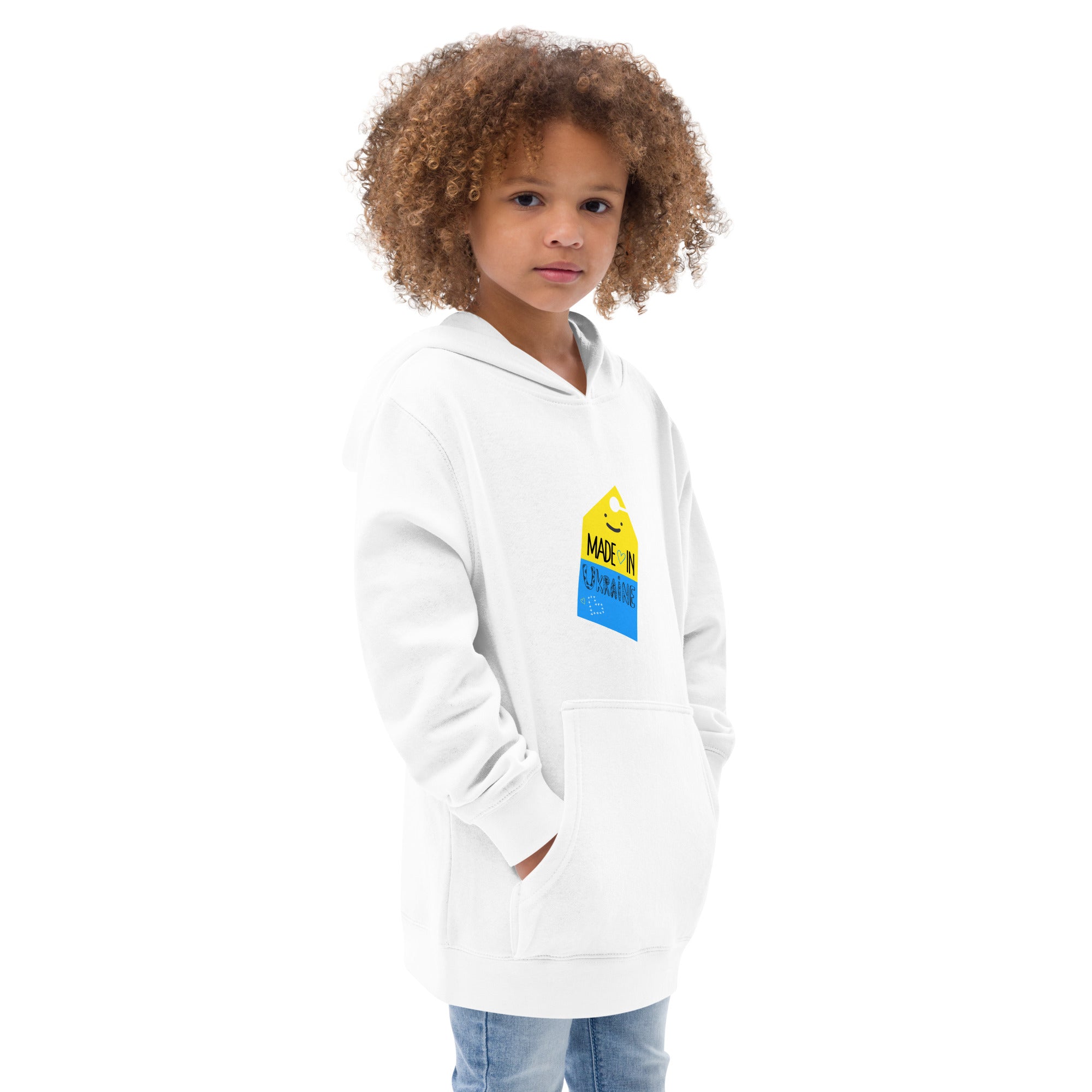 Kids fleece hoodie "Made in Ukraine"