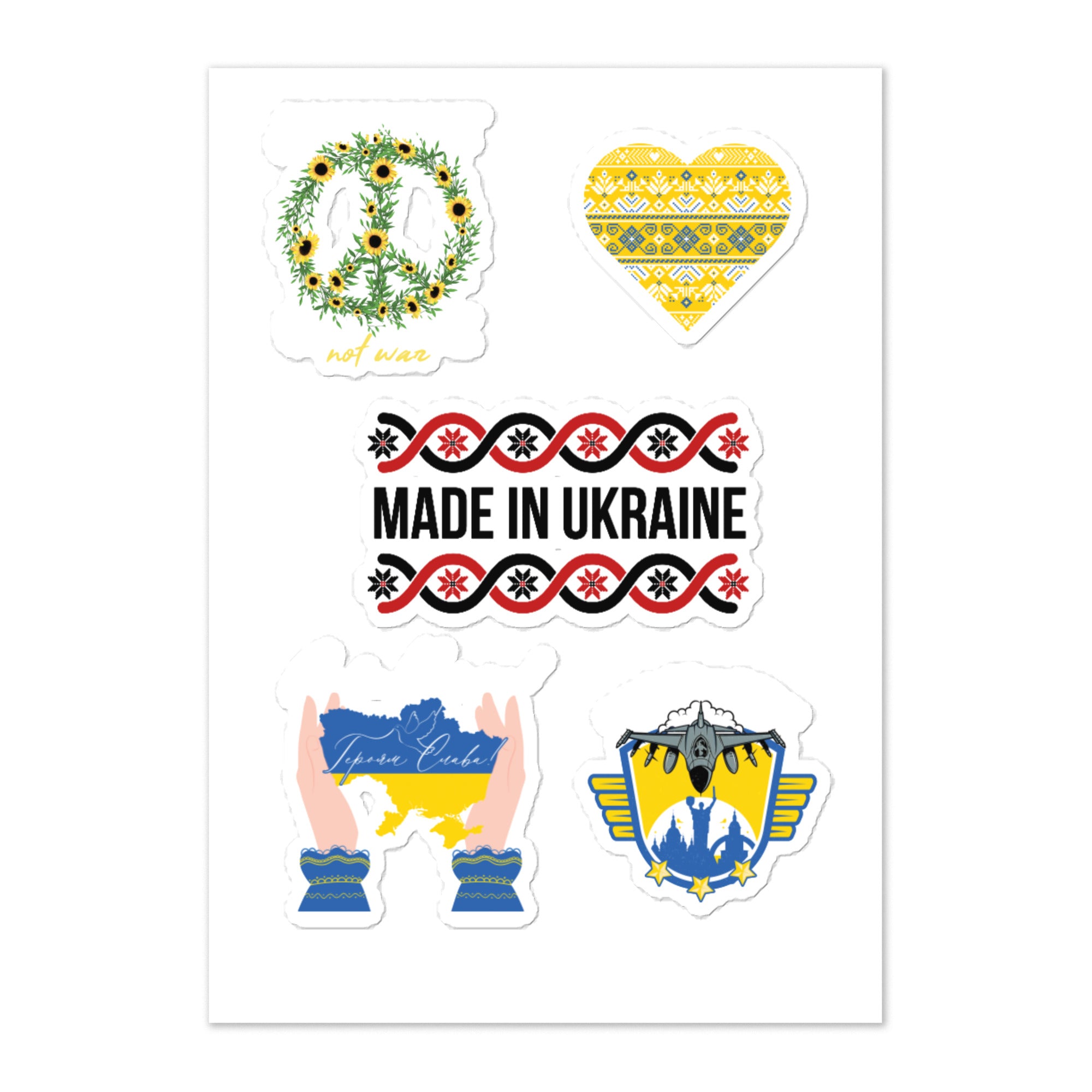 Sticker sheet "Slava to Ukraine"