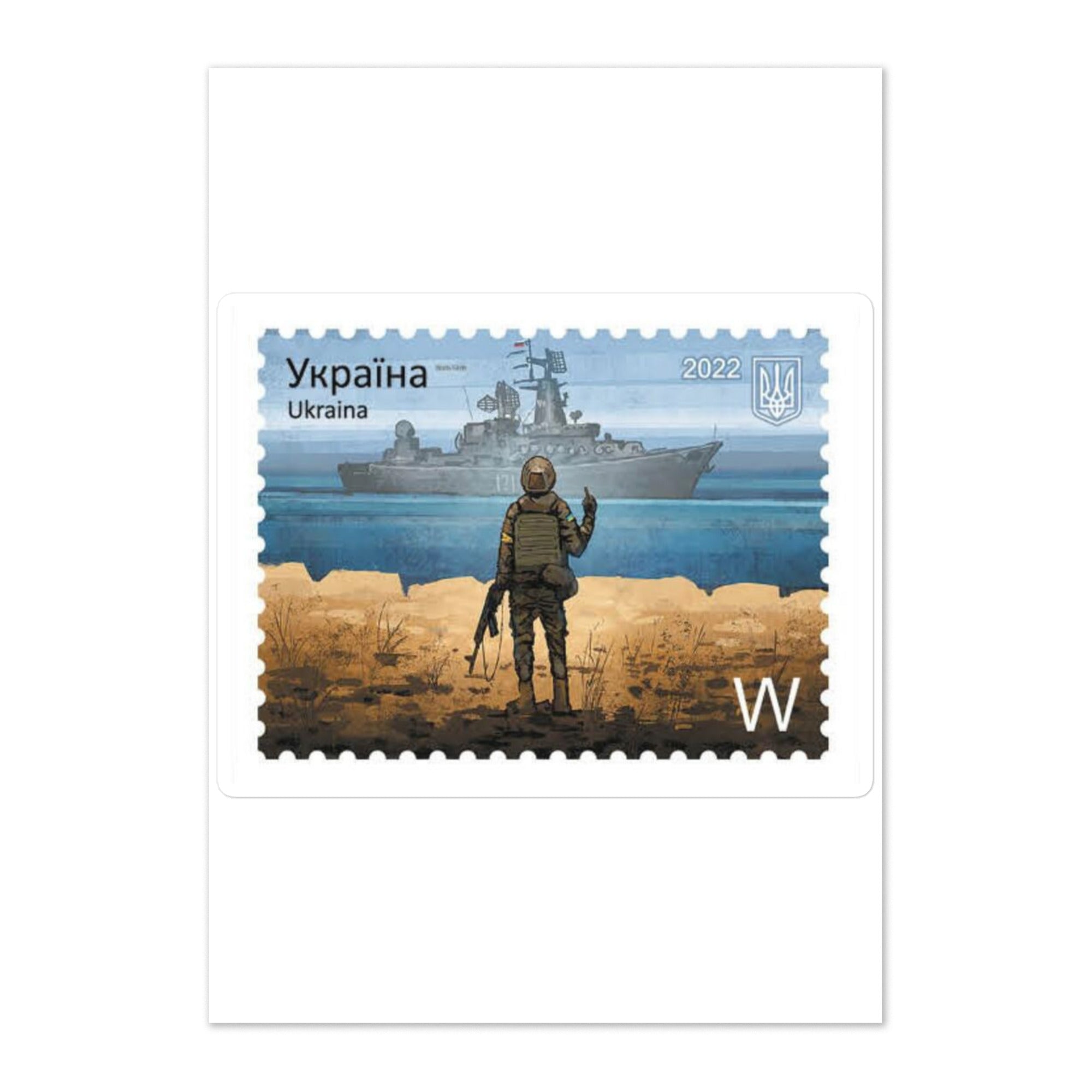 Sticker sheet "russian warship go fck yourself"
