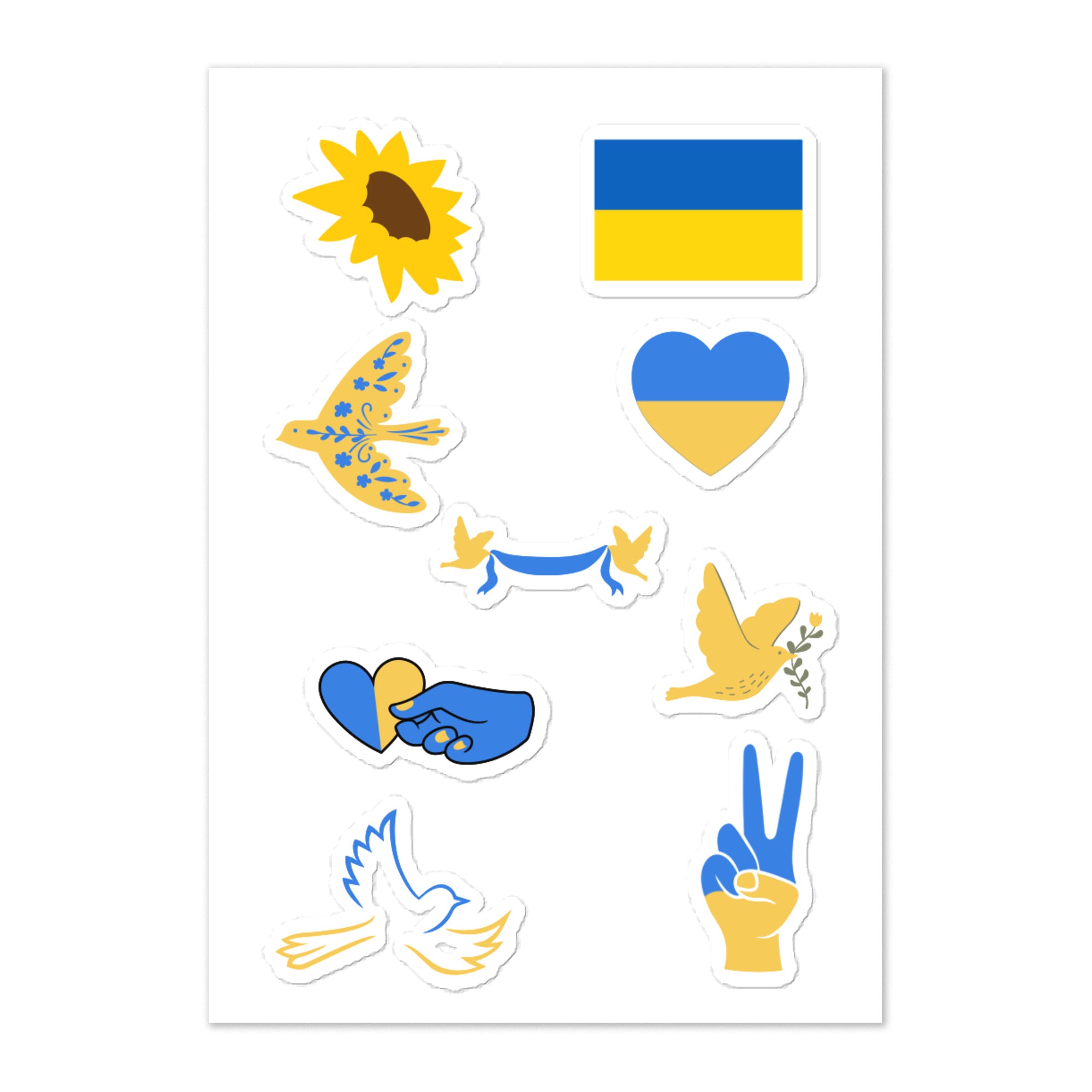 Sticker sheet "Ukrainian symbols"